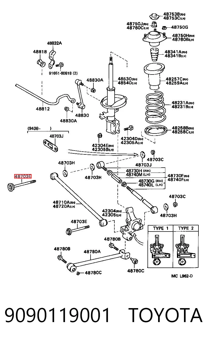 9090119001 Toyota
