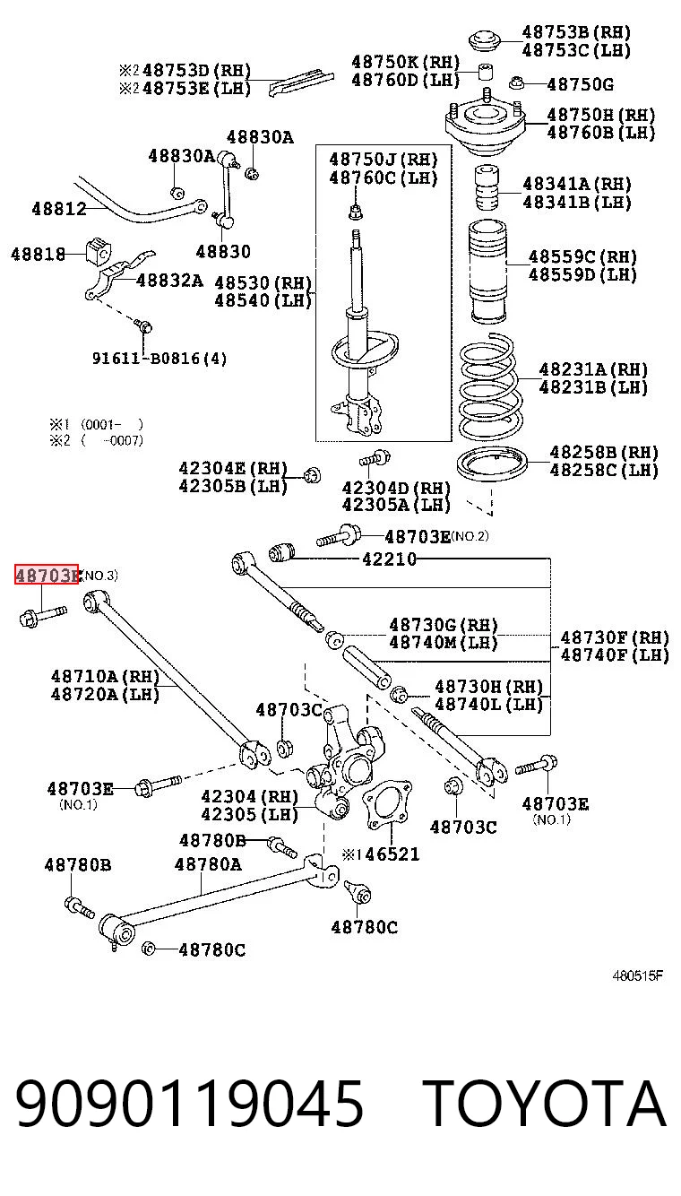 9090119045 Toyota