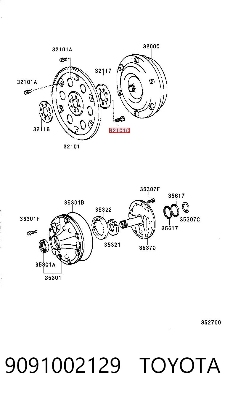 9091002129 Toyota