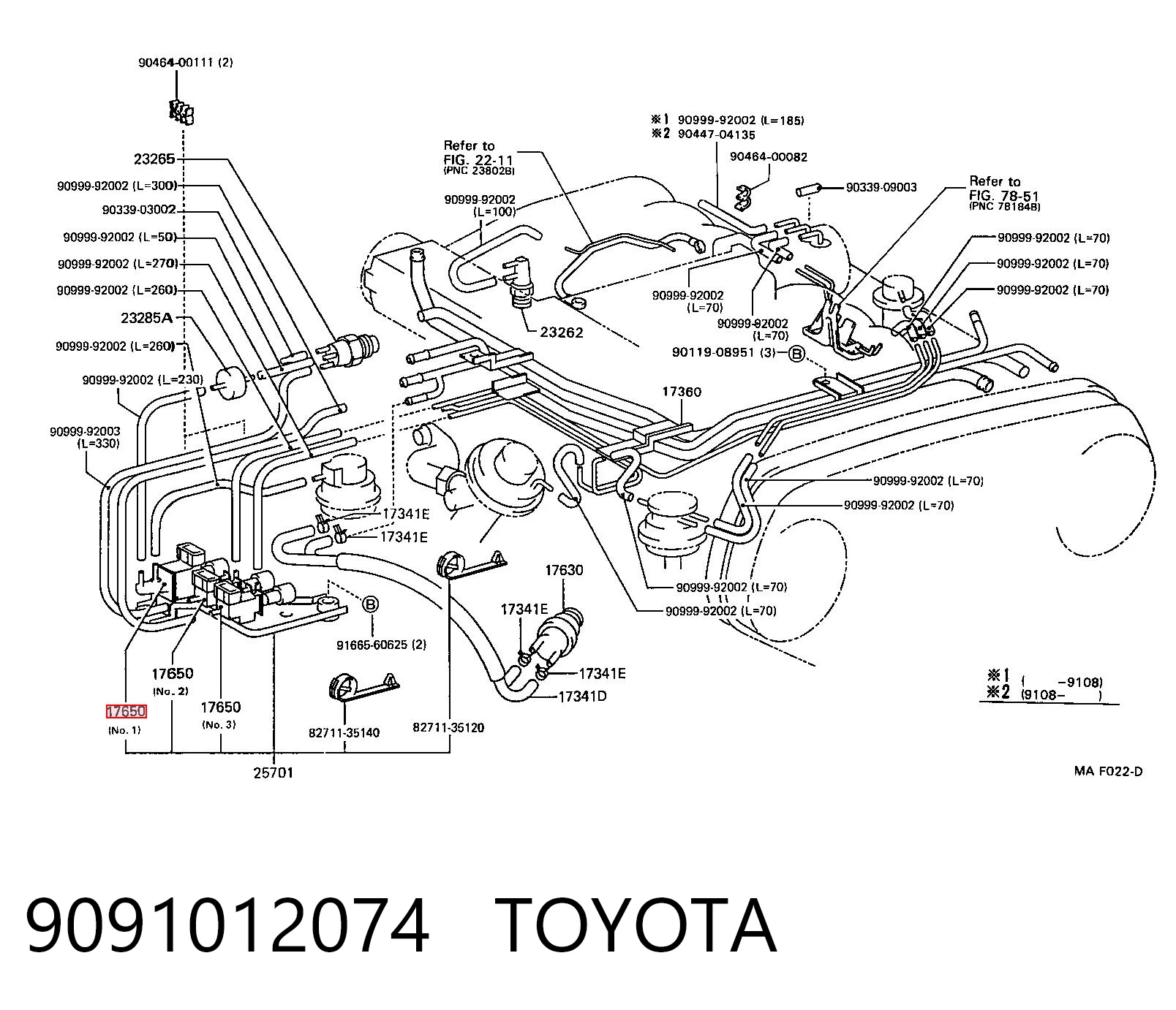 9091012074 Toyota Motor de arranco
