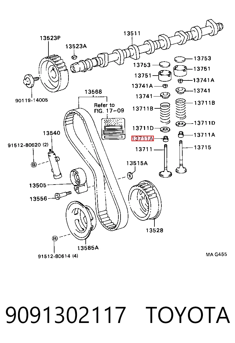 Compre Bucim de válvula (coletor de óleo), admissão/escape Toyota Corolla 