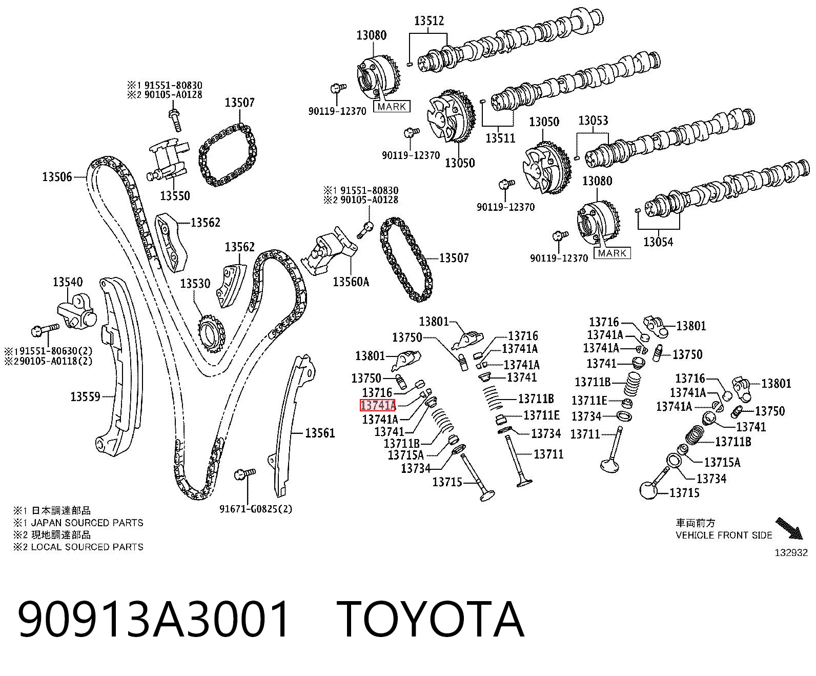 90913A3001 Toyota