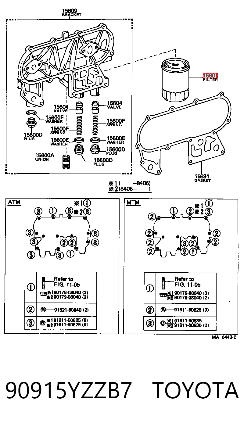90915YZZB7 Toyota