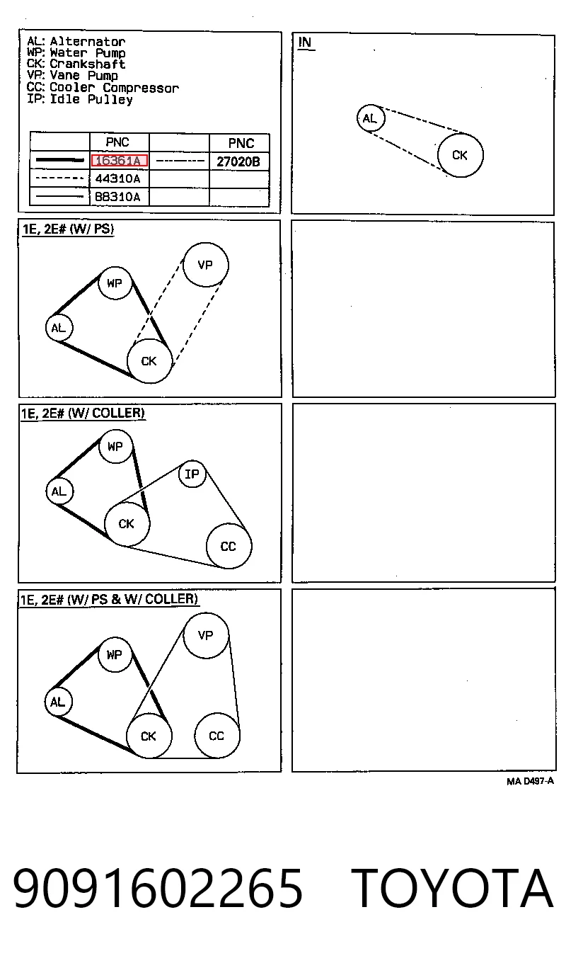 9091602265 Toyota