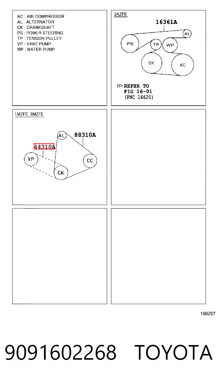 9091602268 Toyota