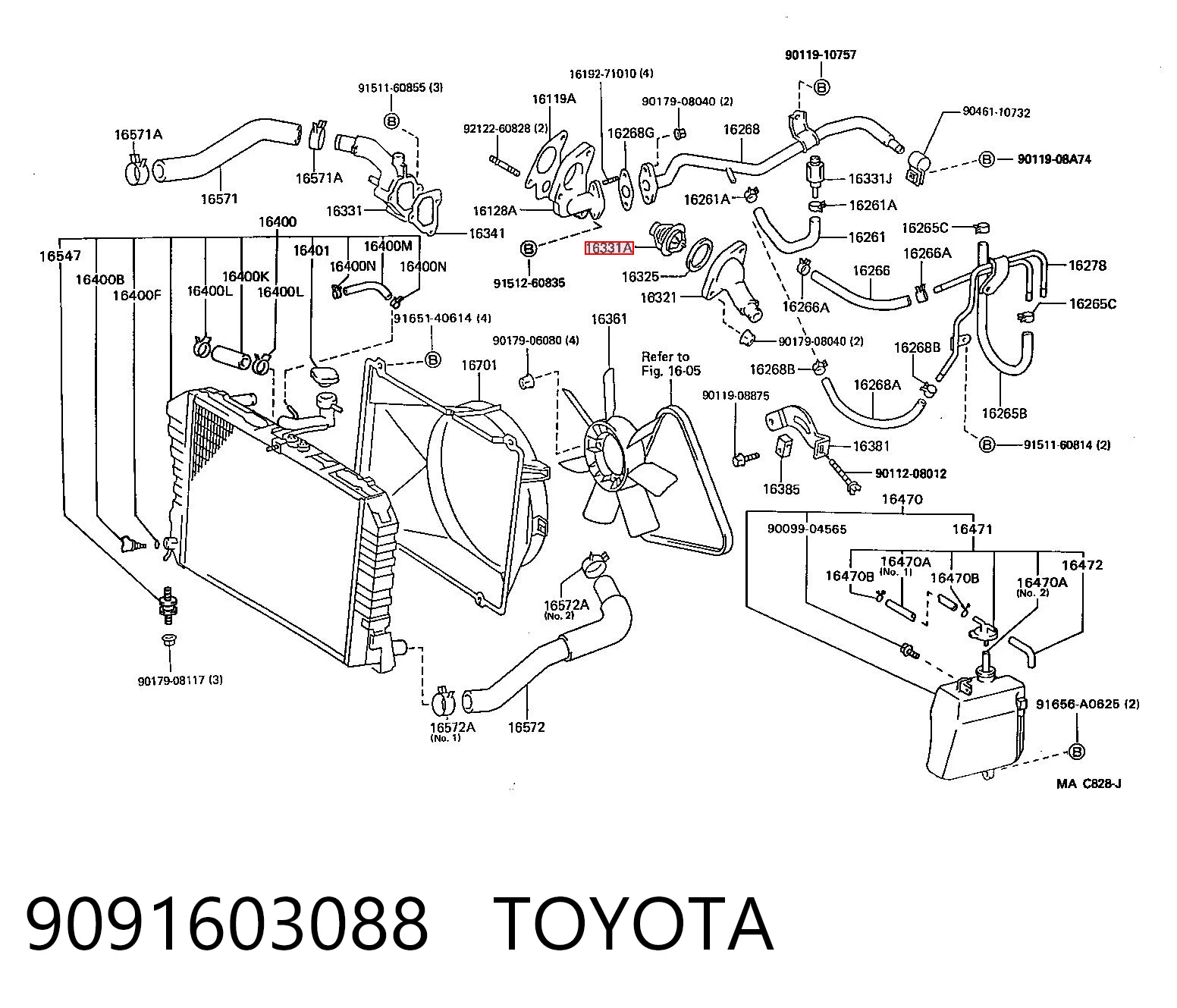 9091603088 Toyota