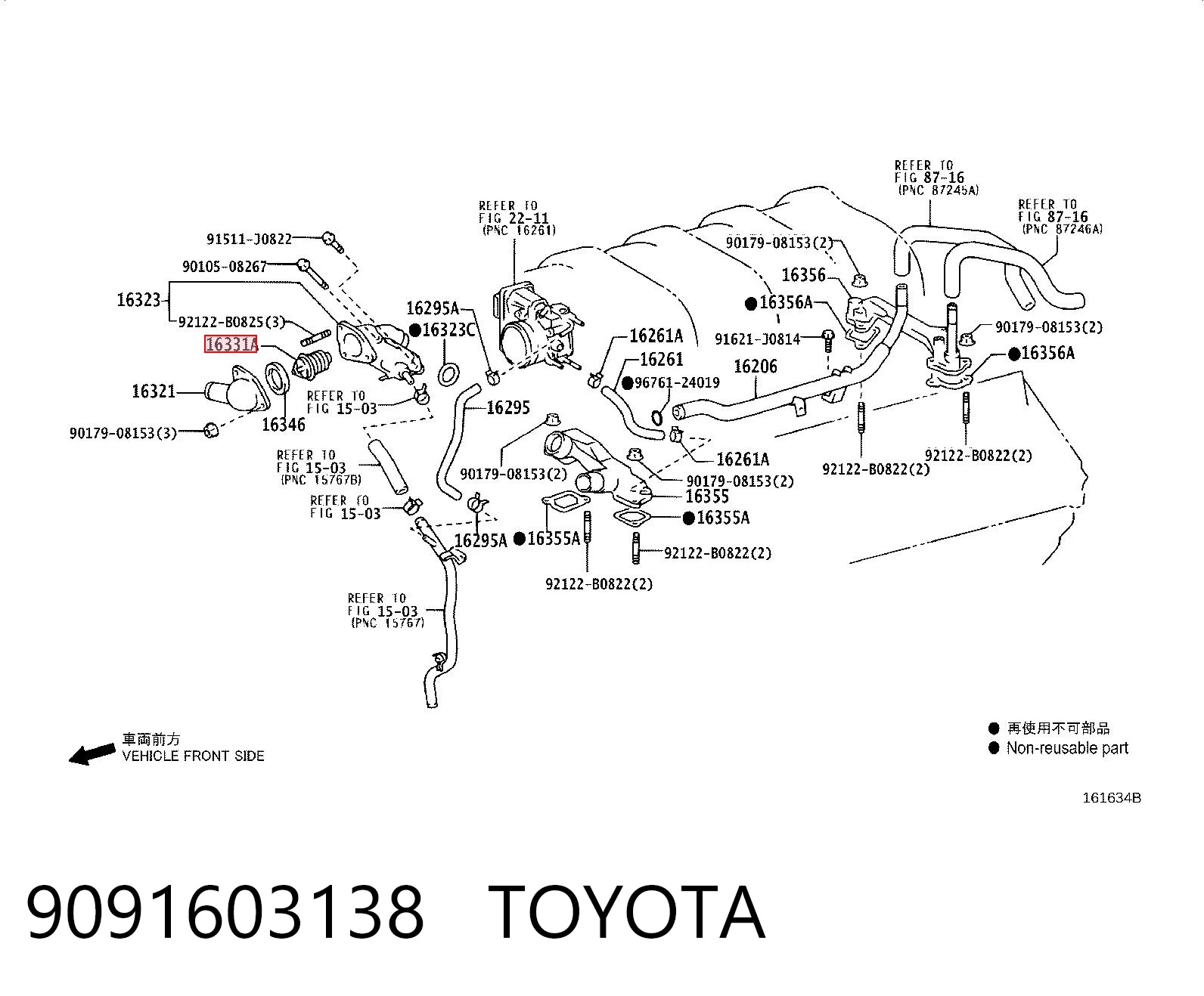9091603138 Toyota Termostato