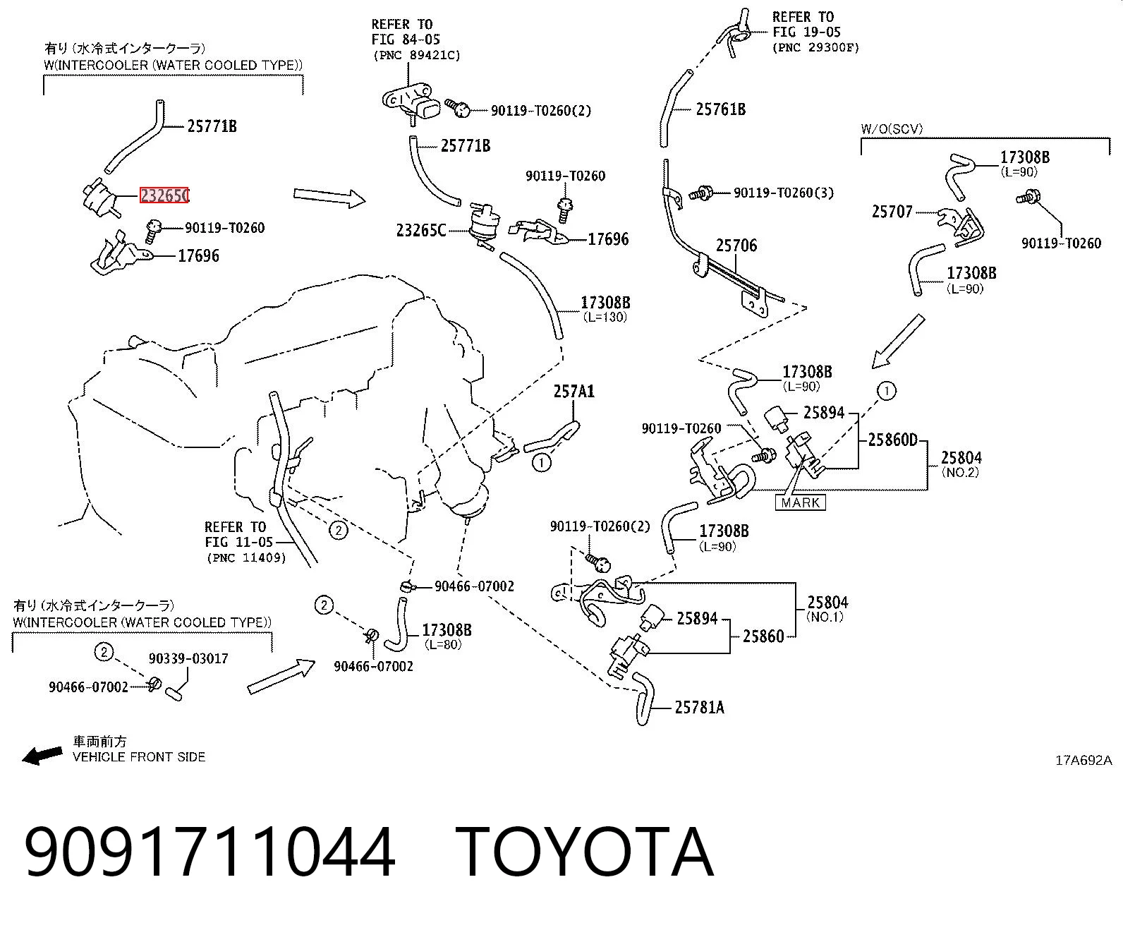9091711044 Toyota Filtro de ventilação de cárter