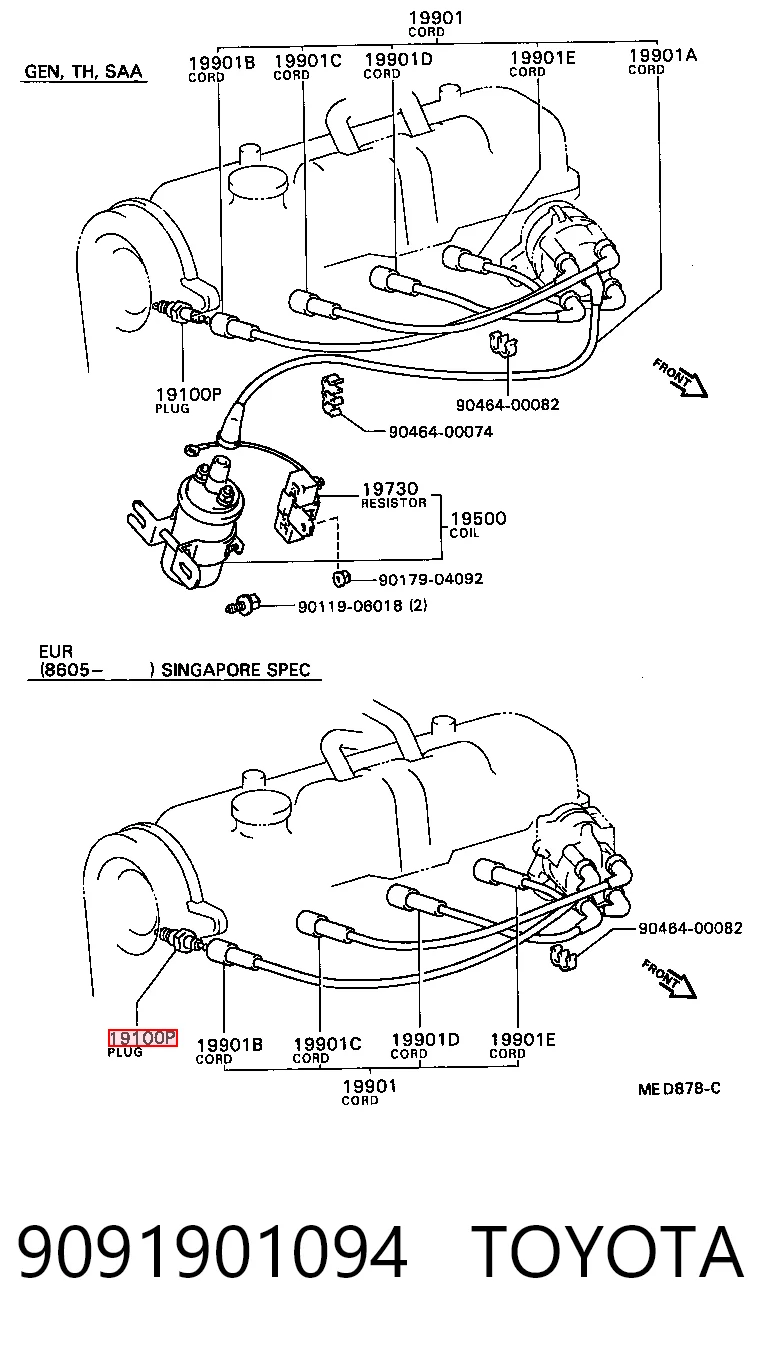 9091901094 Toyota
