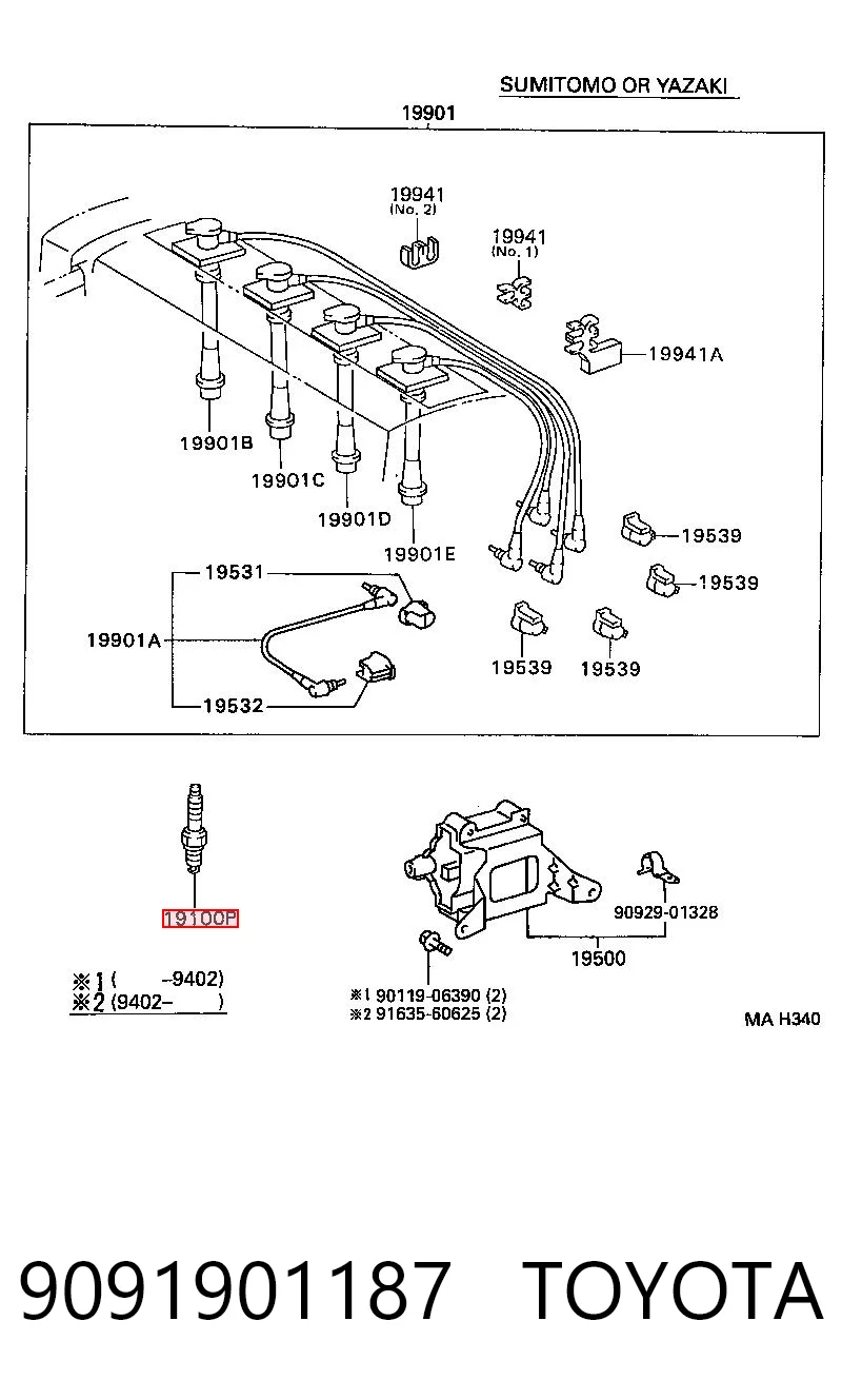 9091901187 Toyota