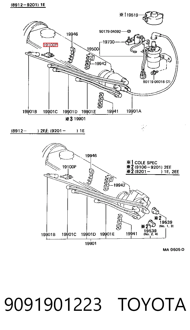 9091901223 Toyota
