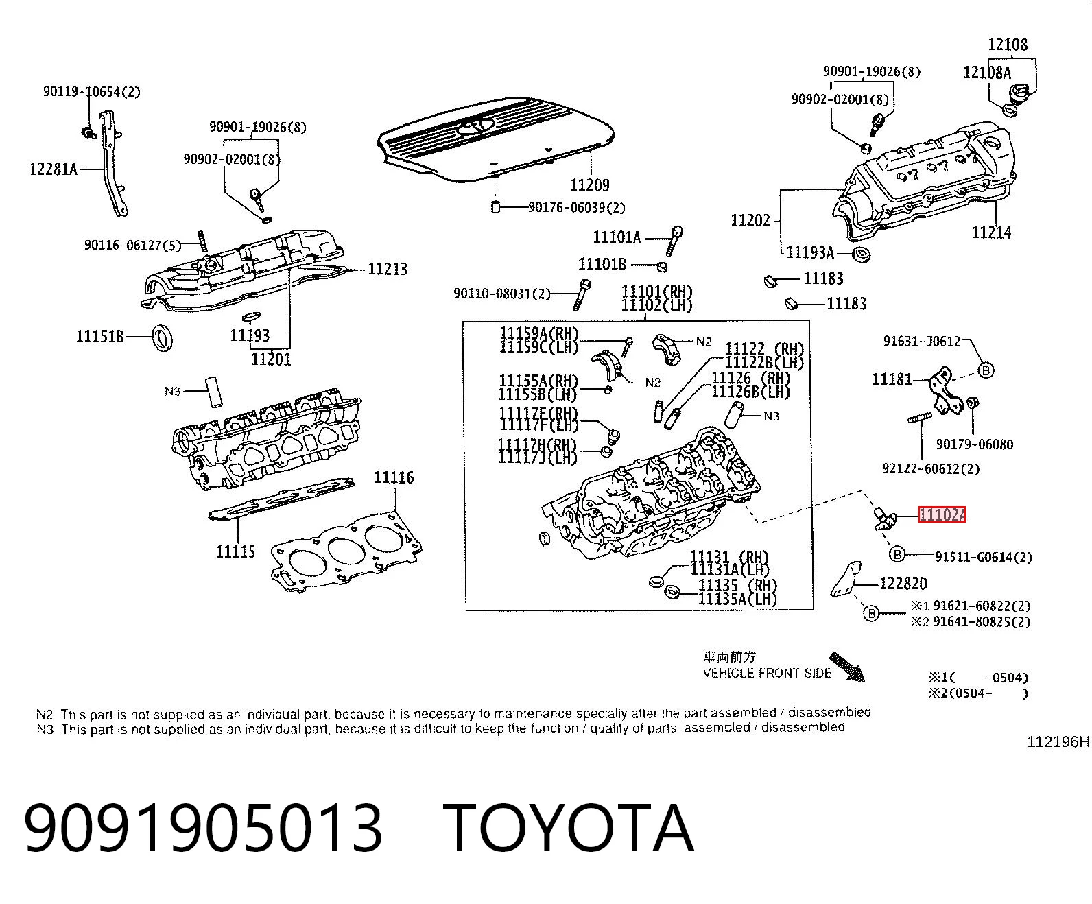 9091905013 Toyota Sensor de posição da árvore distribuidora