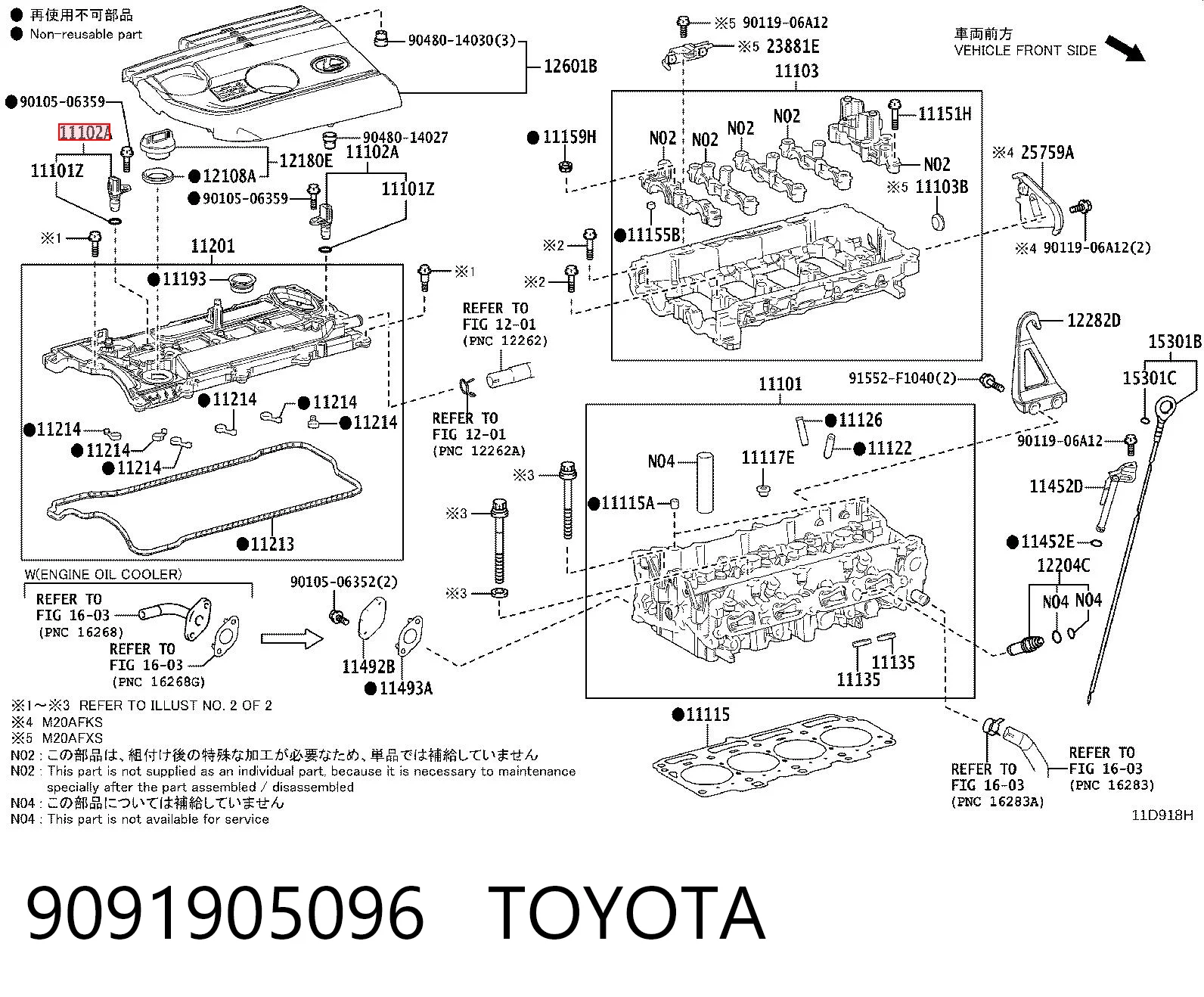 9091905096 Toyota Sensor de posição da árvore distribuidora
