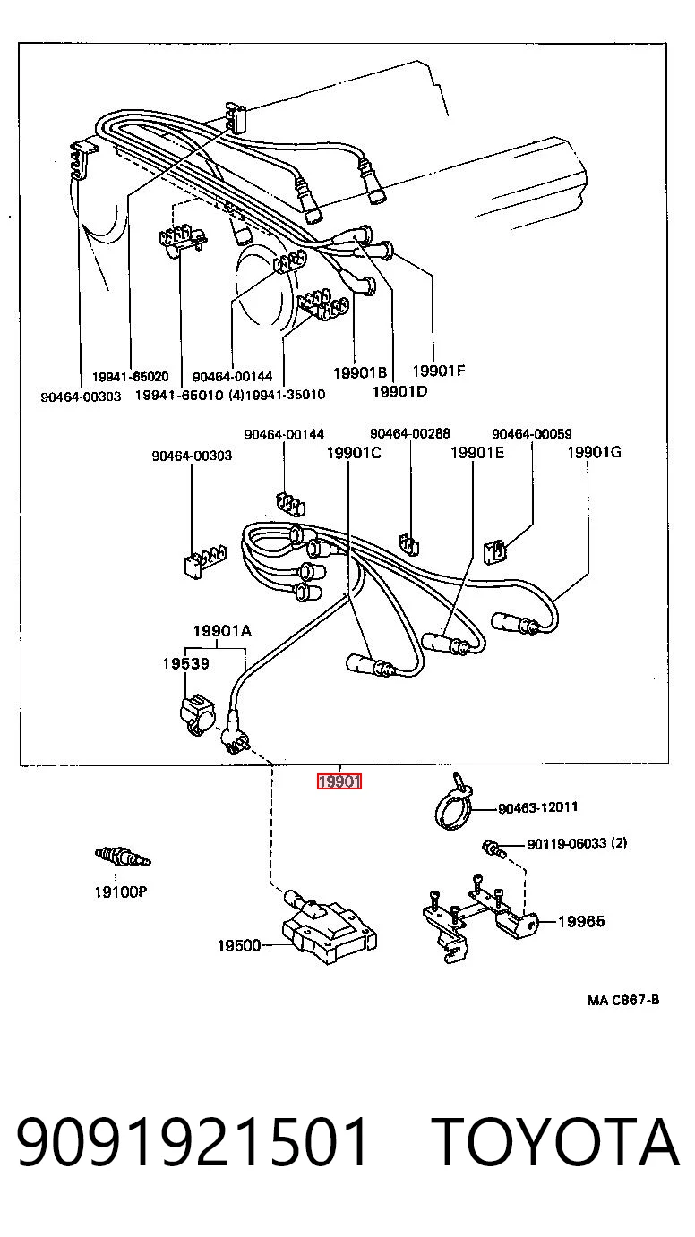 9091921501 Toyota