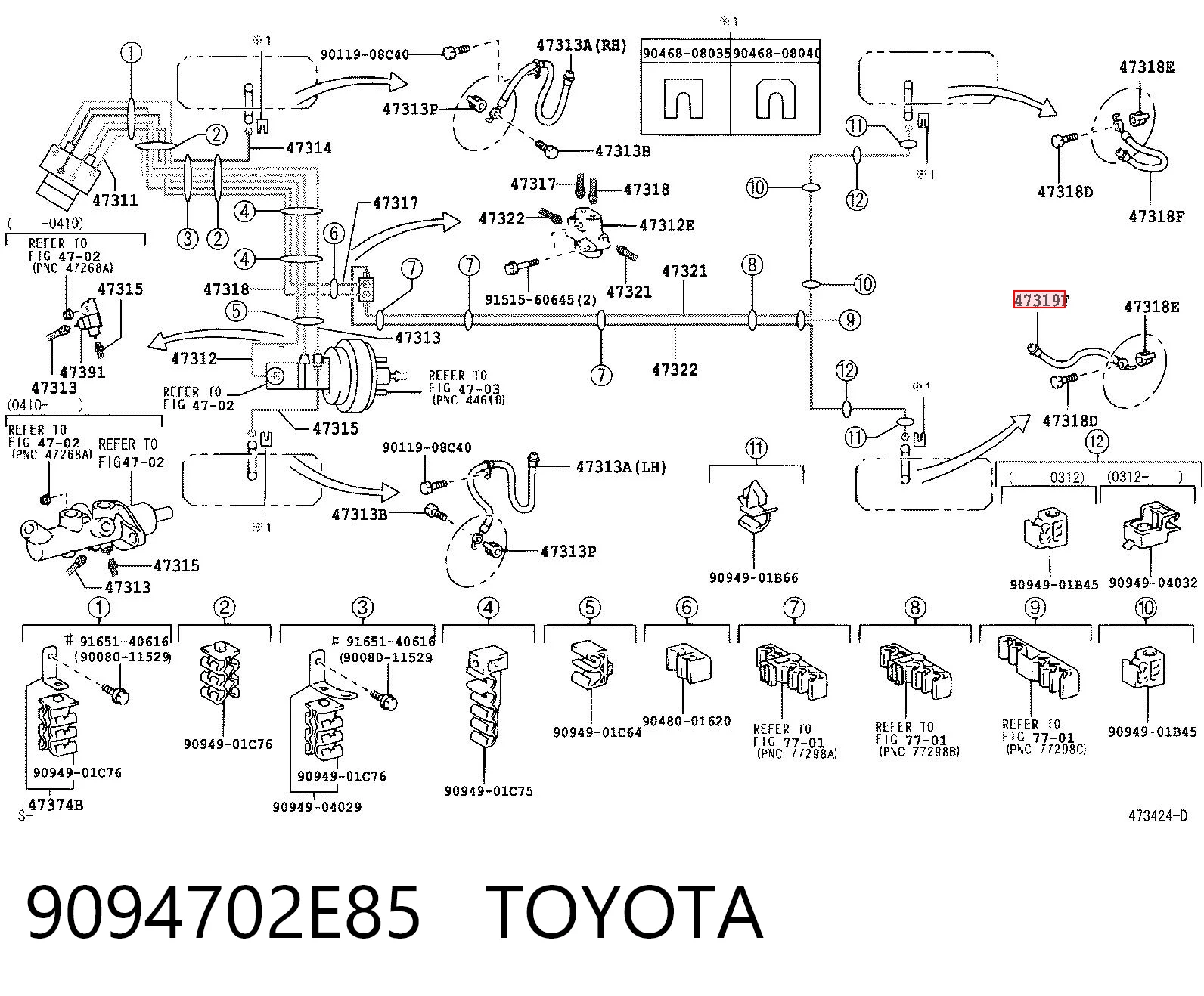 9094702E85 Toyota
