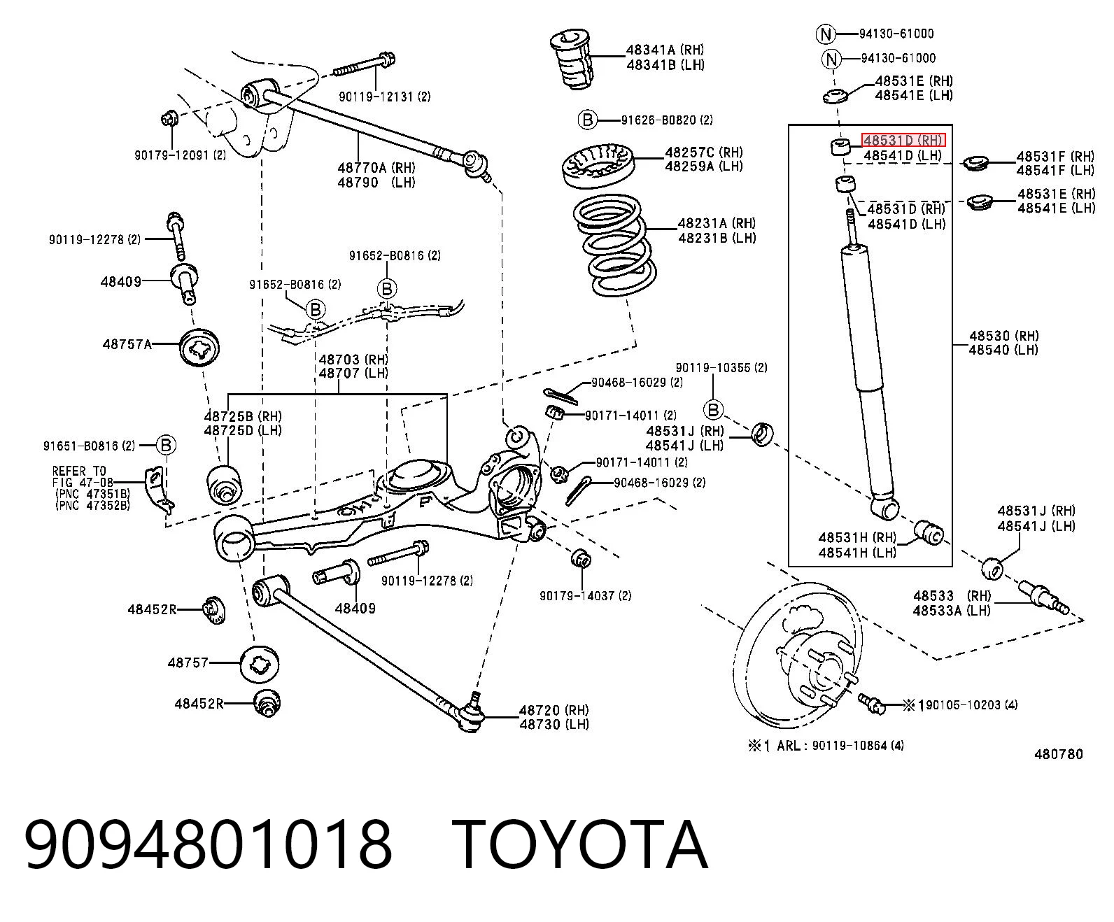 9094801018 Toyota