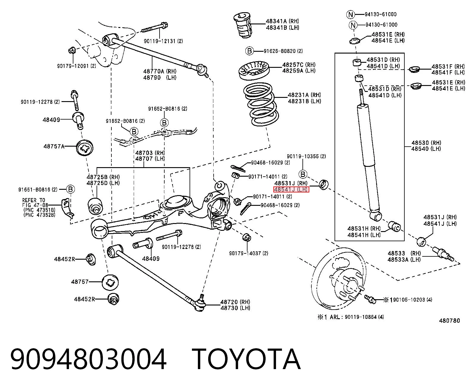 9094803004 Toyota