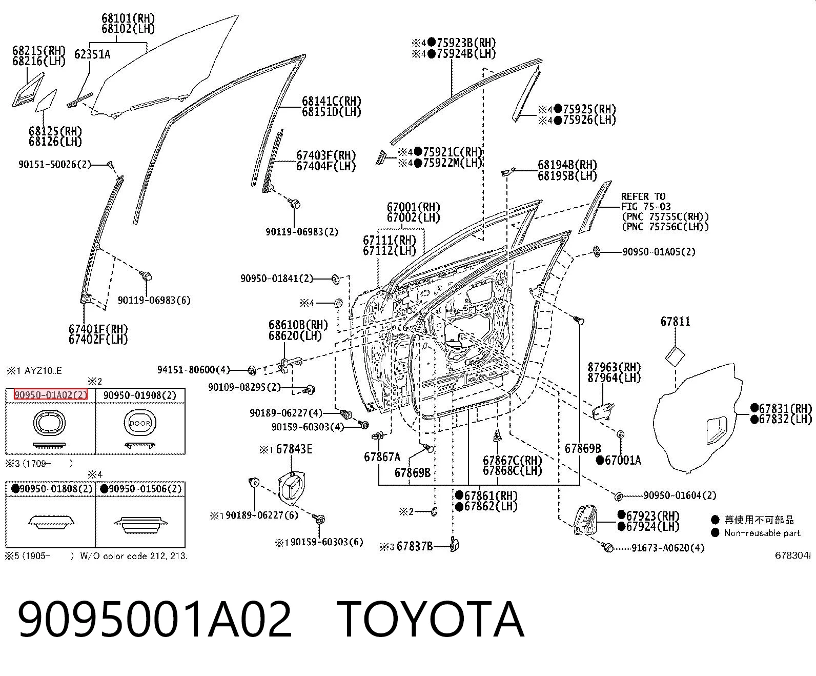 9095001A02 Toyota