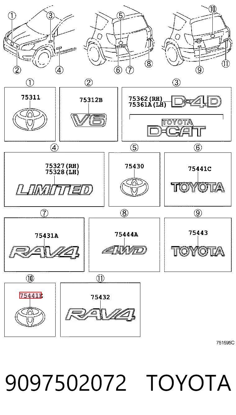 9097502072 Toyota