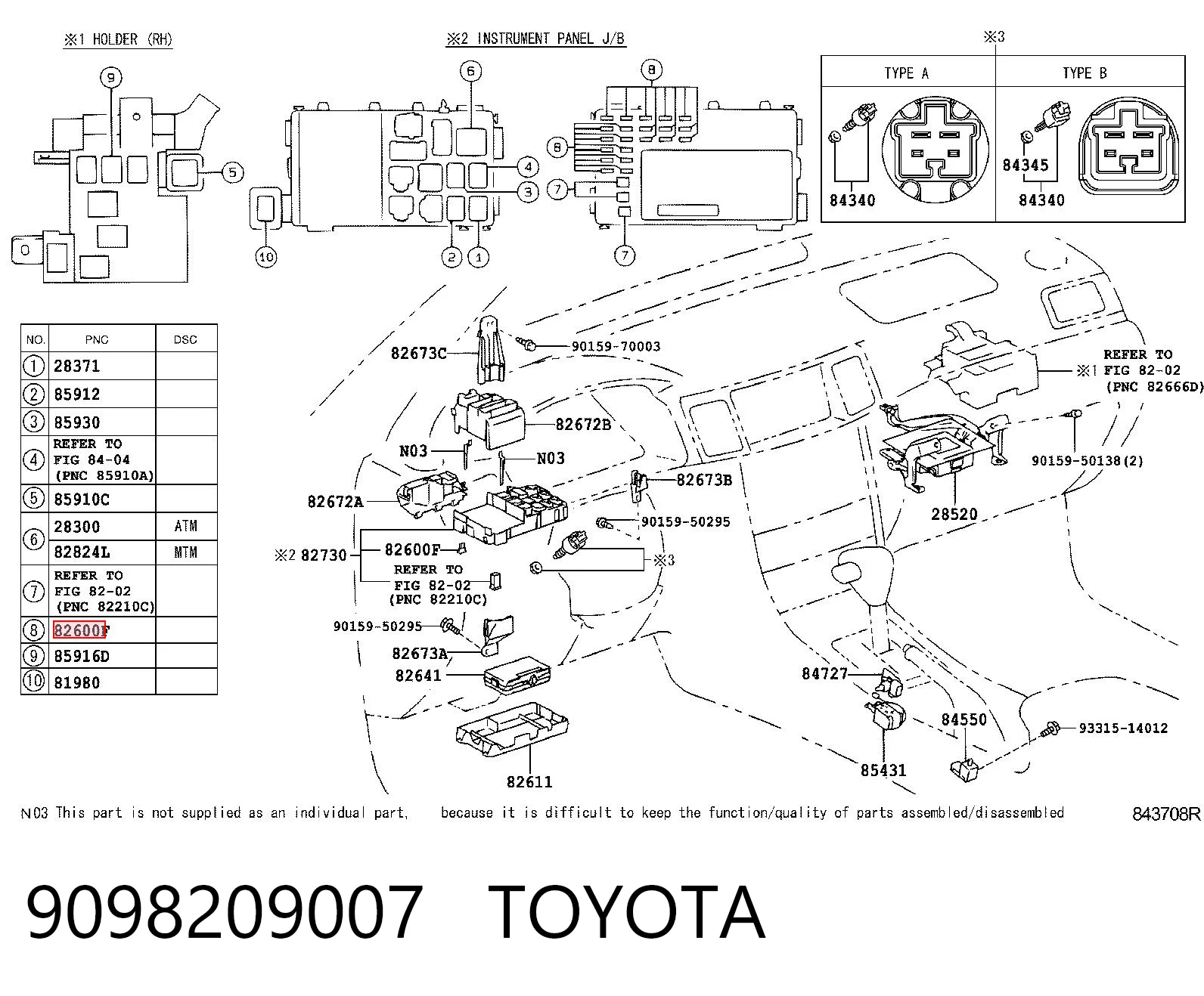 9098209007 Toyota