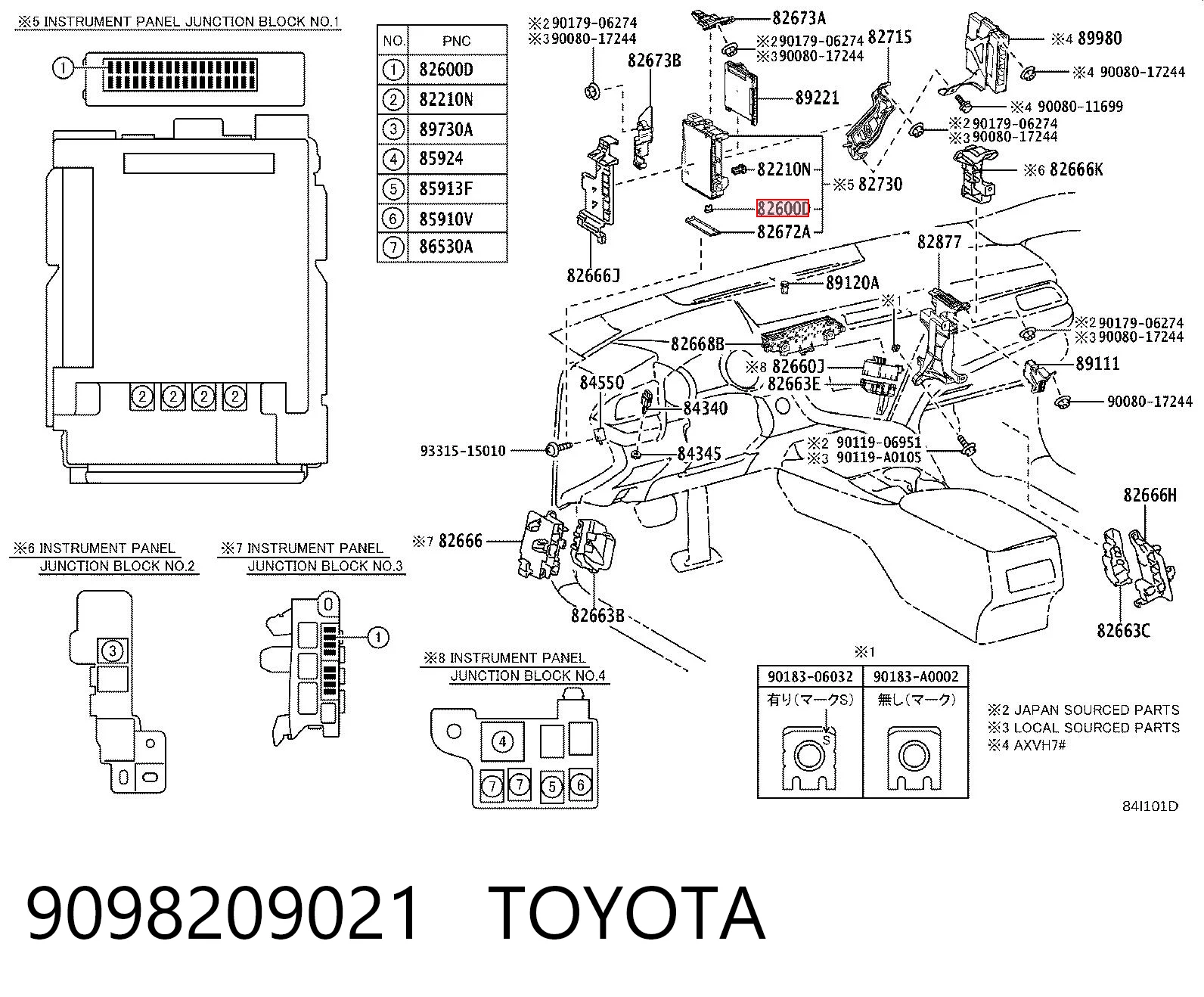 9098209021 Toyota