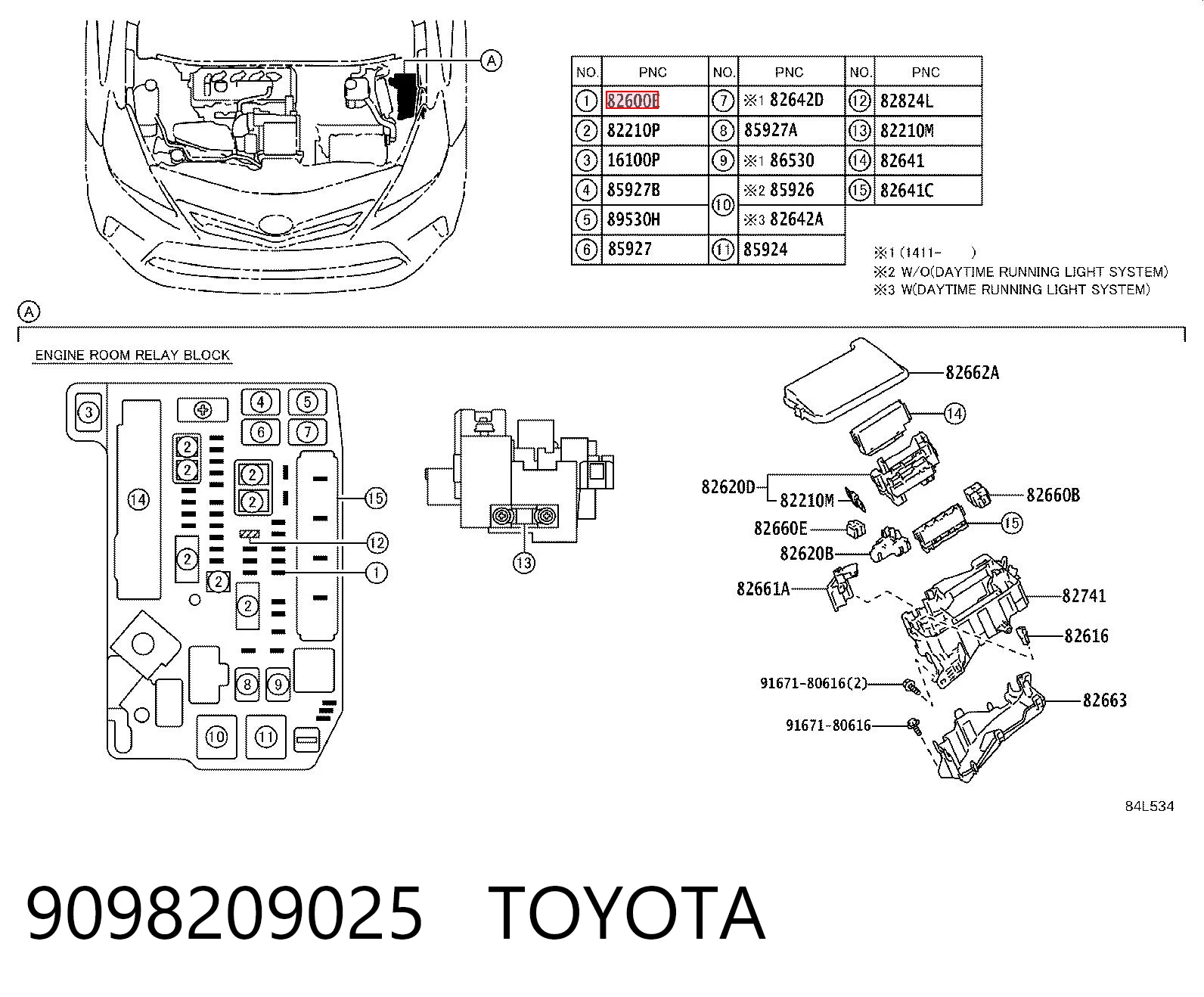 9098209025 Toyota