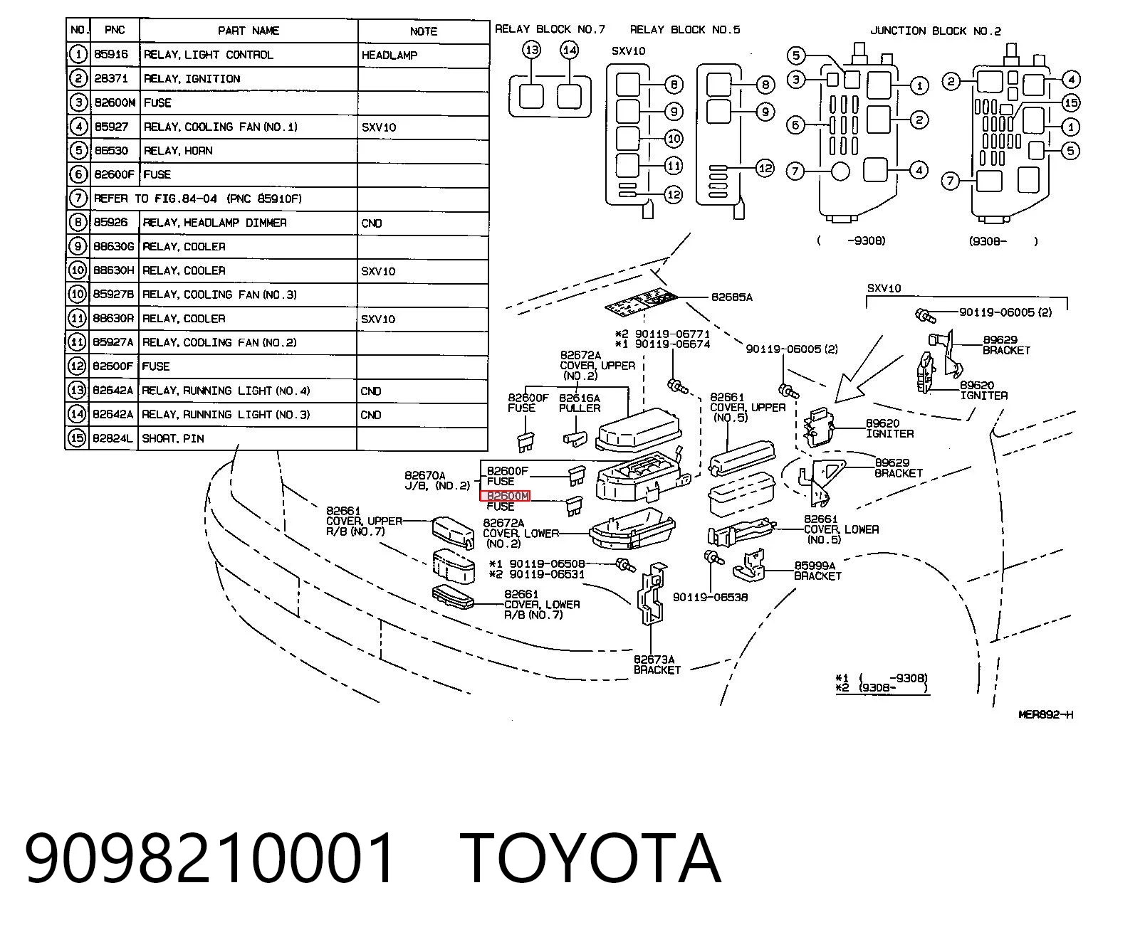 9098210001 Toyota