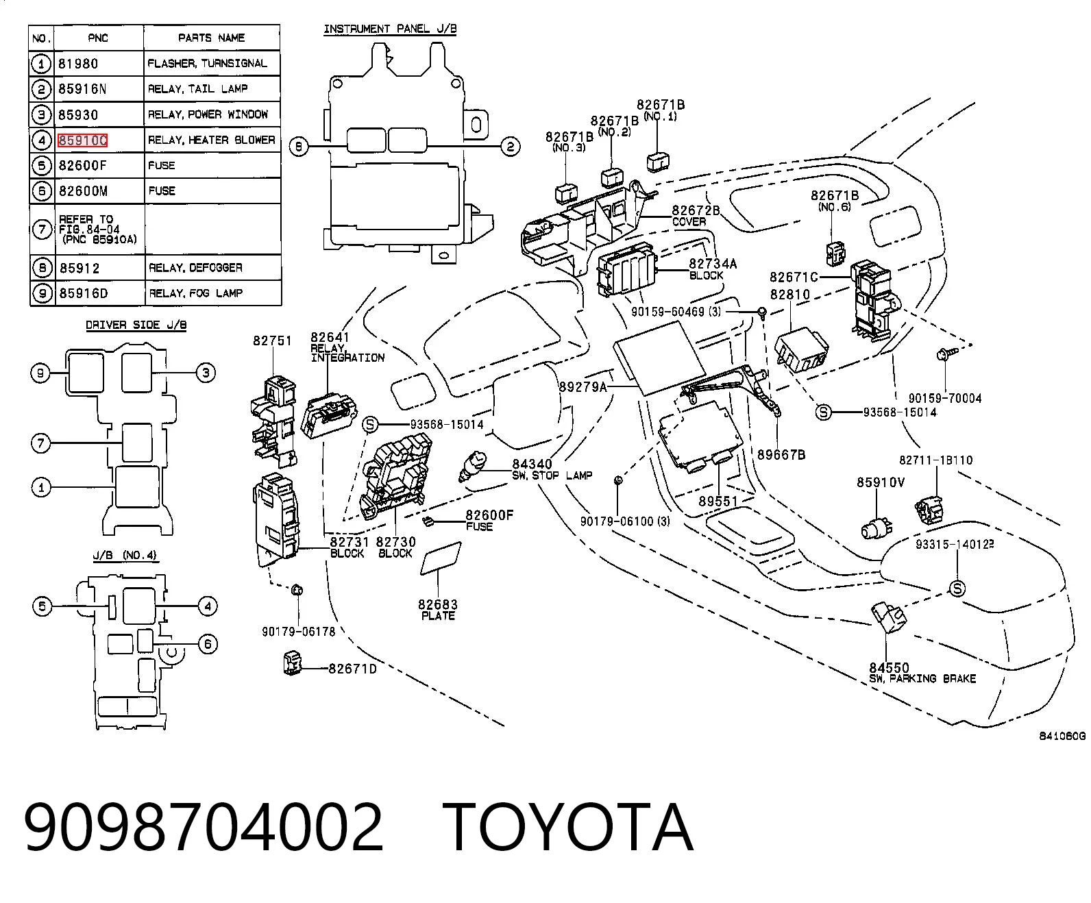 9098704002 Toyota Resistor (resistência) de ventilador de forno (de aquecedor de salão)
