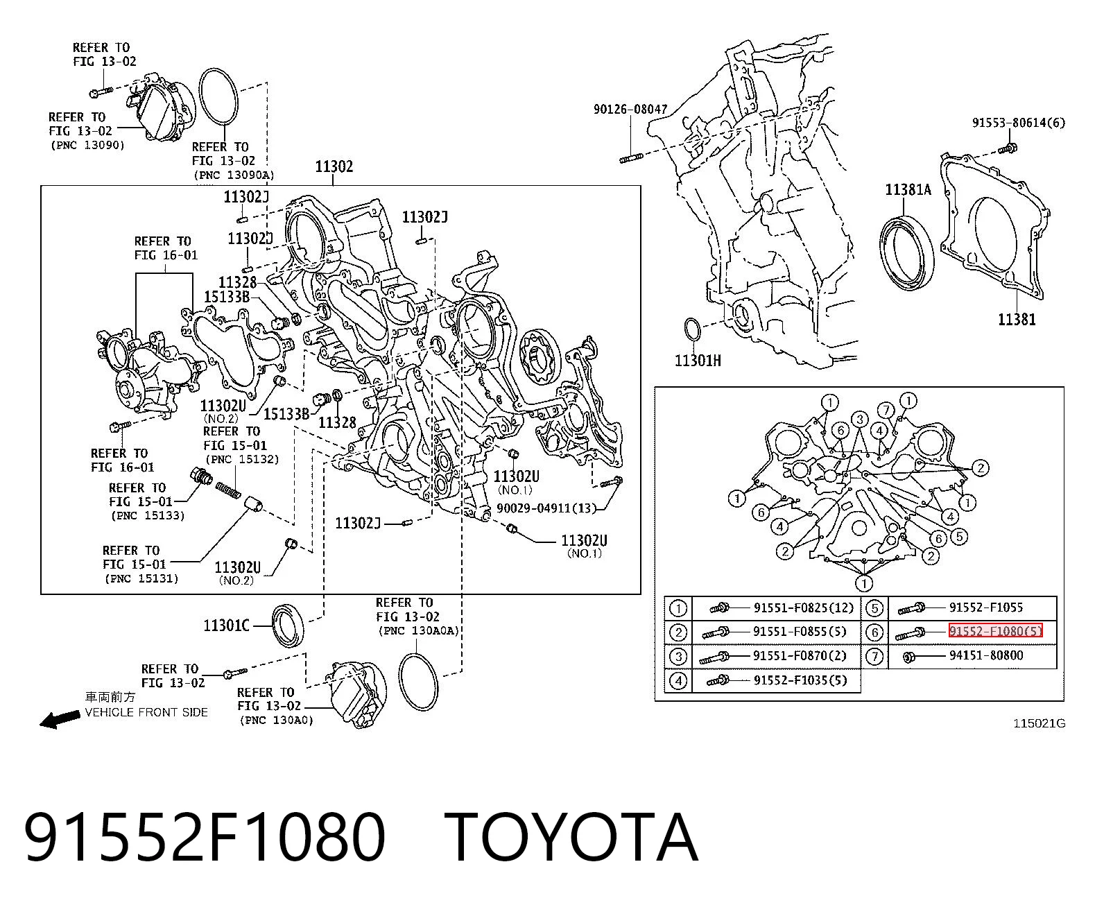 91552F1080 Toyota