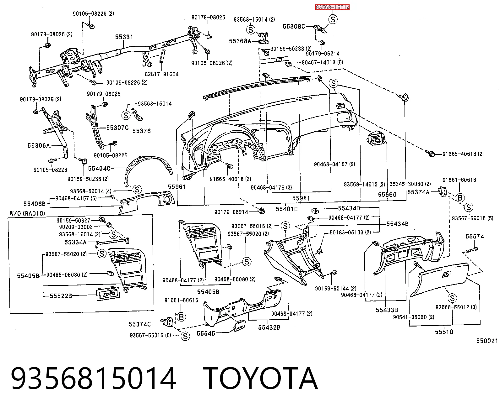 9356815014 Toyota