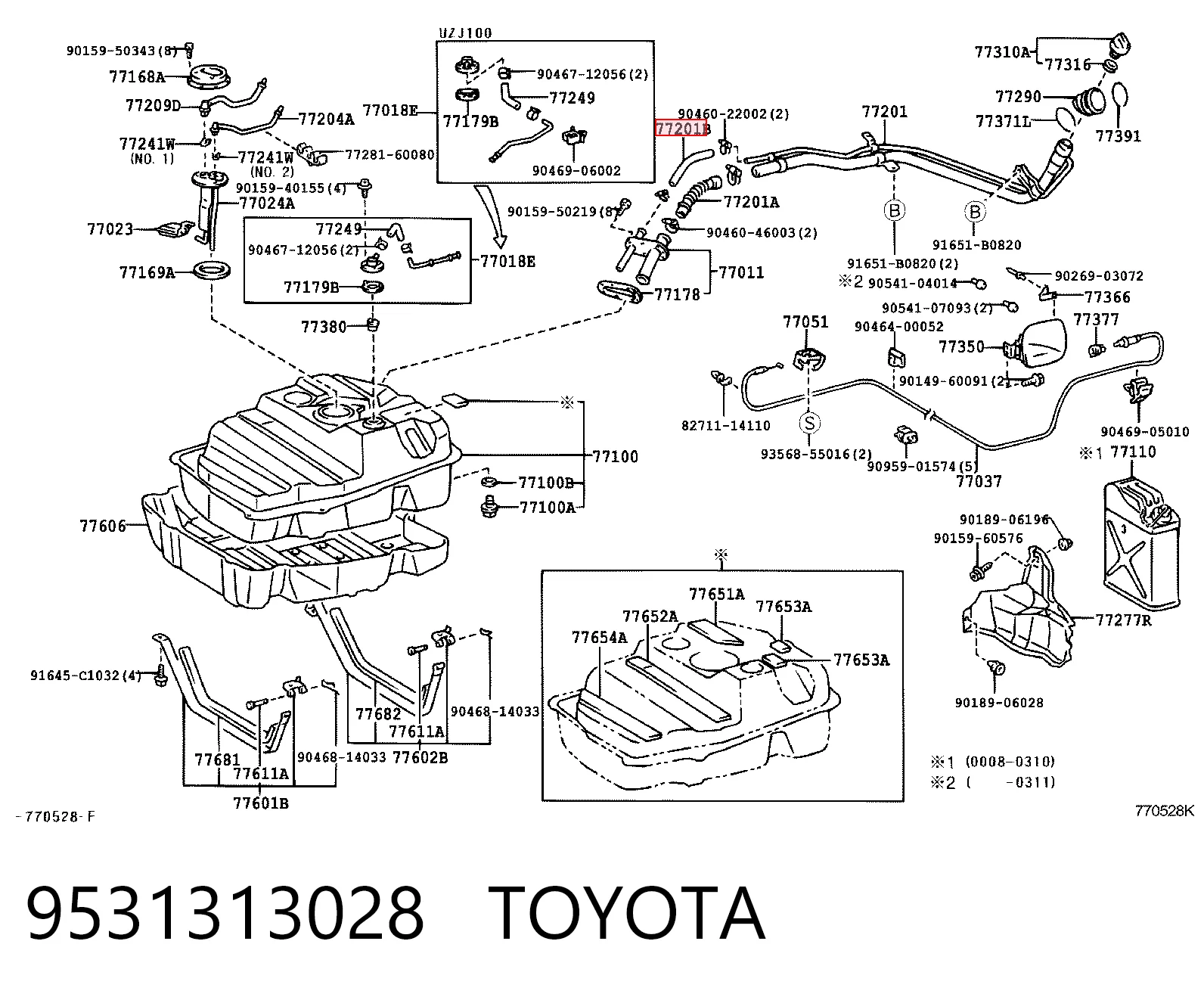 9531313028 Toyota