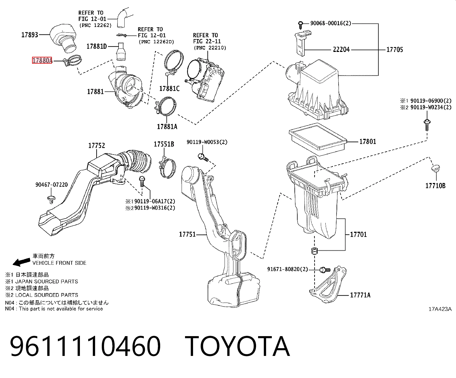 9611110460 Toyota
