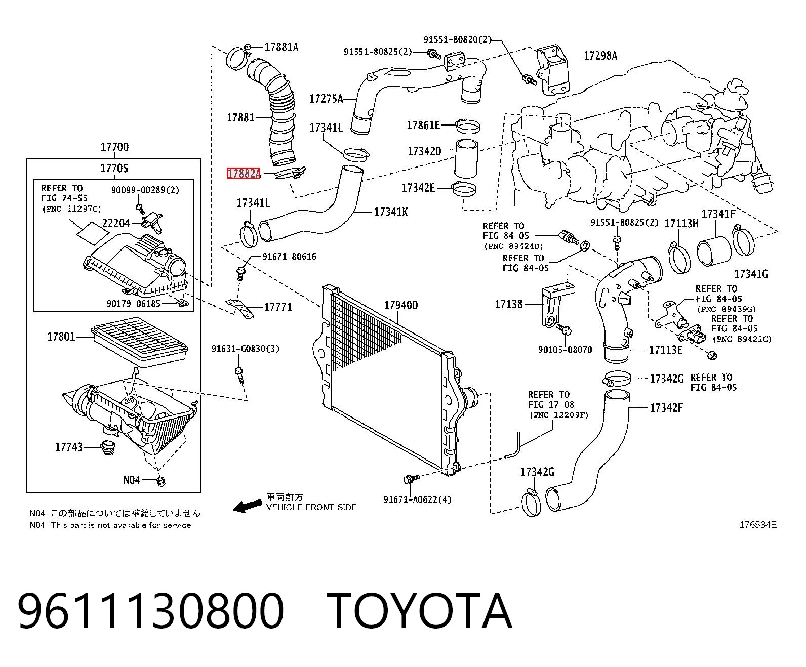 9611130800 Toyota