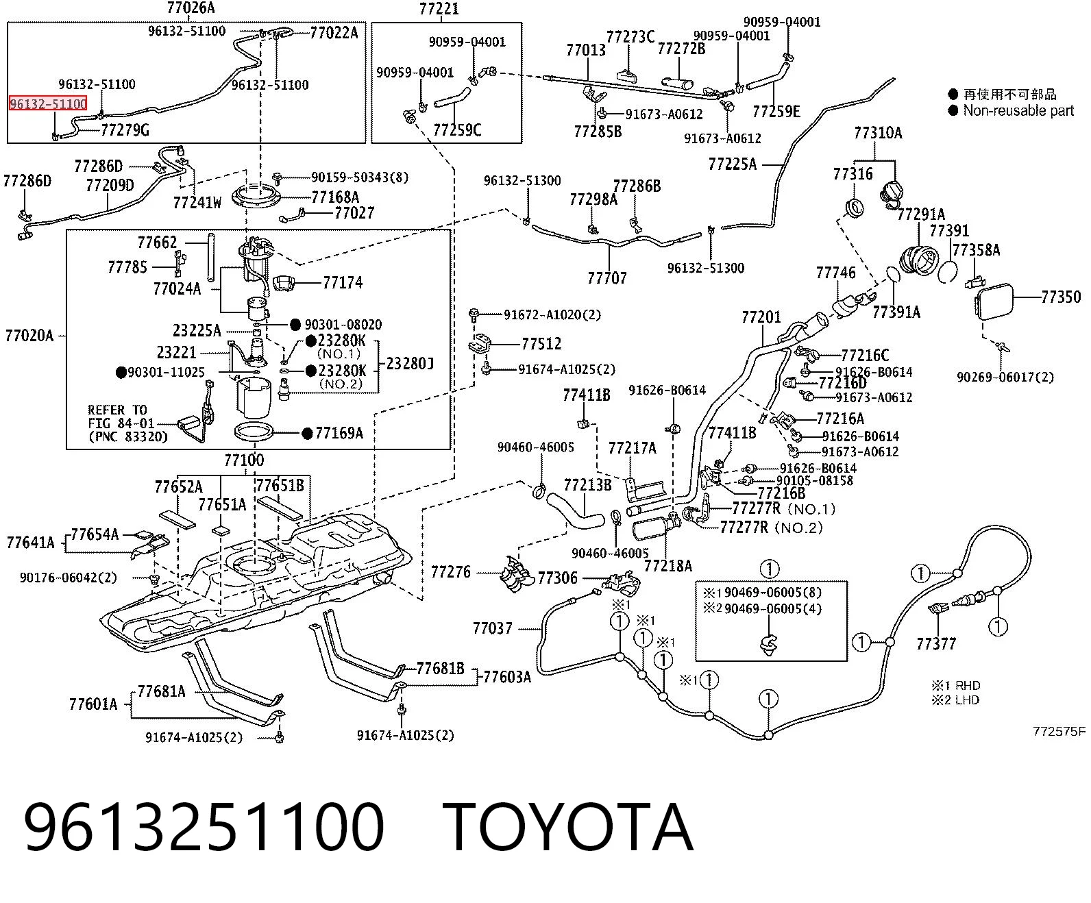 9613251100 Toyota