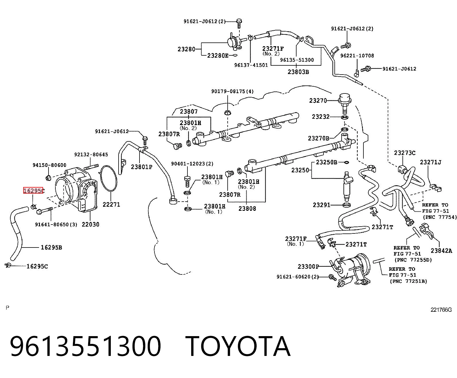 9613551300 Toyota