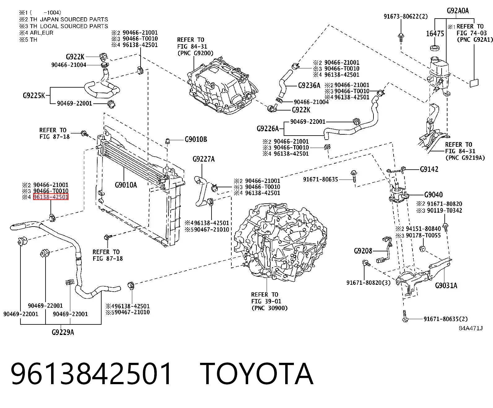 9613842501 Toyota
