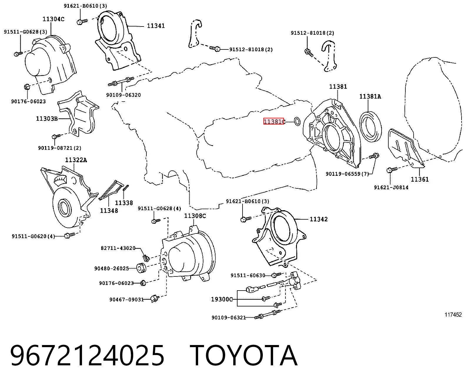 9672124025 Toyota