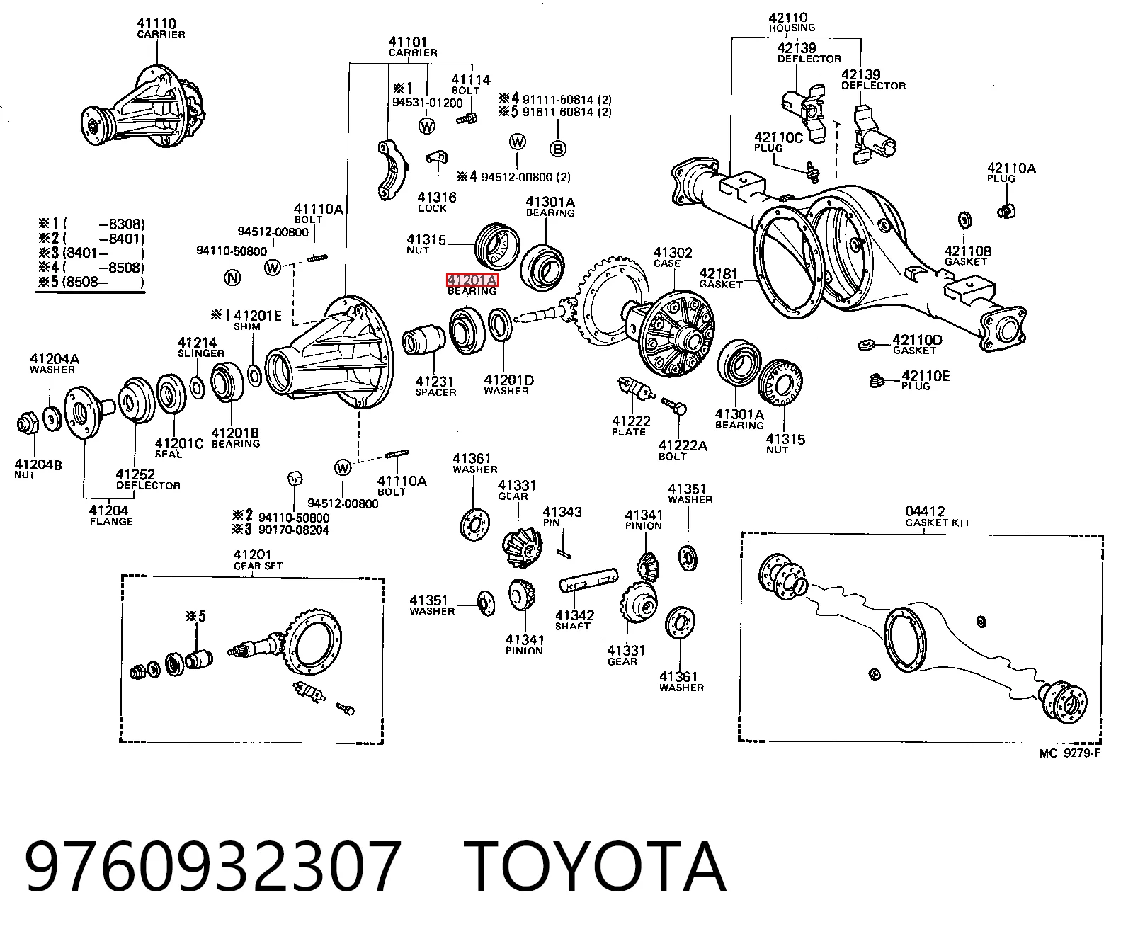 9760932307 Toyota