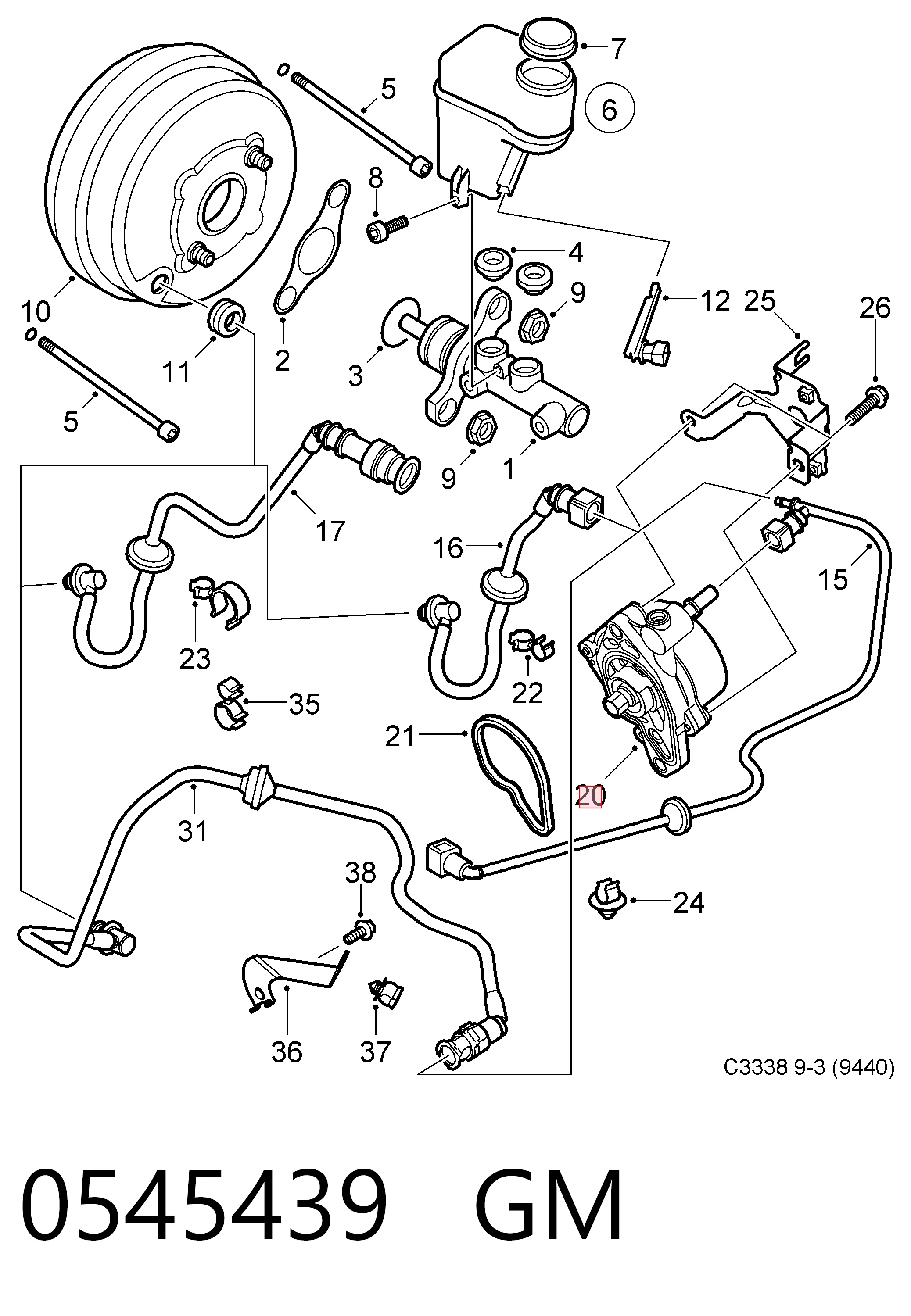  Bomba a vácuo Opel Astra H hatchback (A04) (2004 - 2014) H