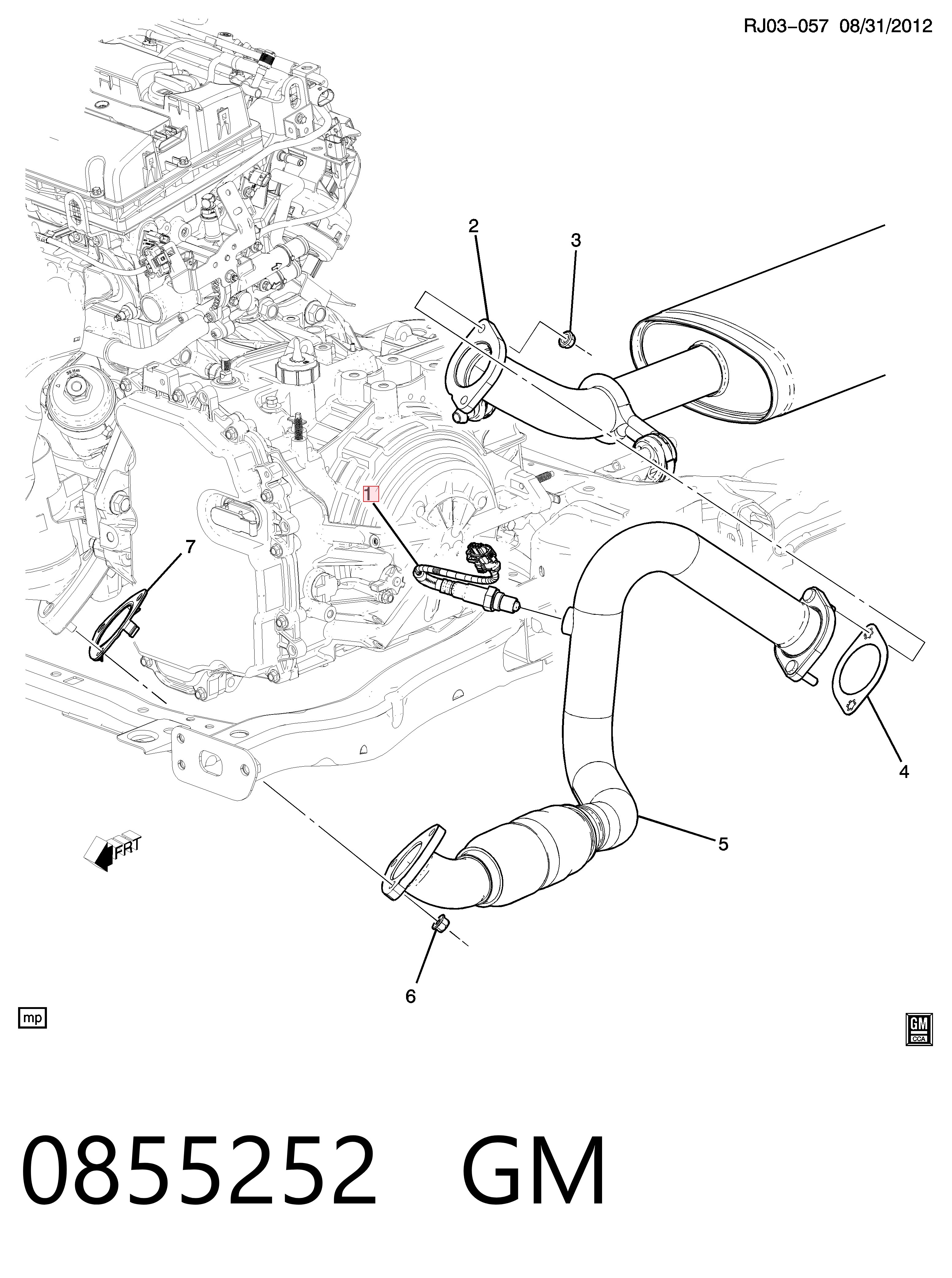 Sonda lambda, sensor de oxigênio depois de catalisador 55562206 VAG