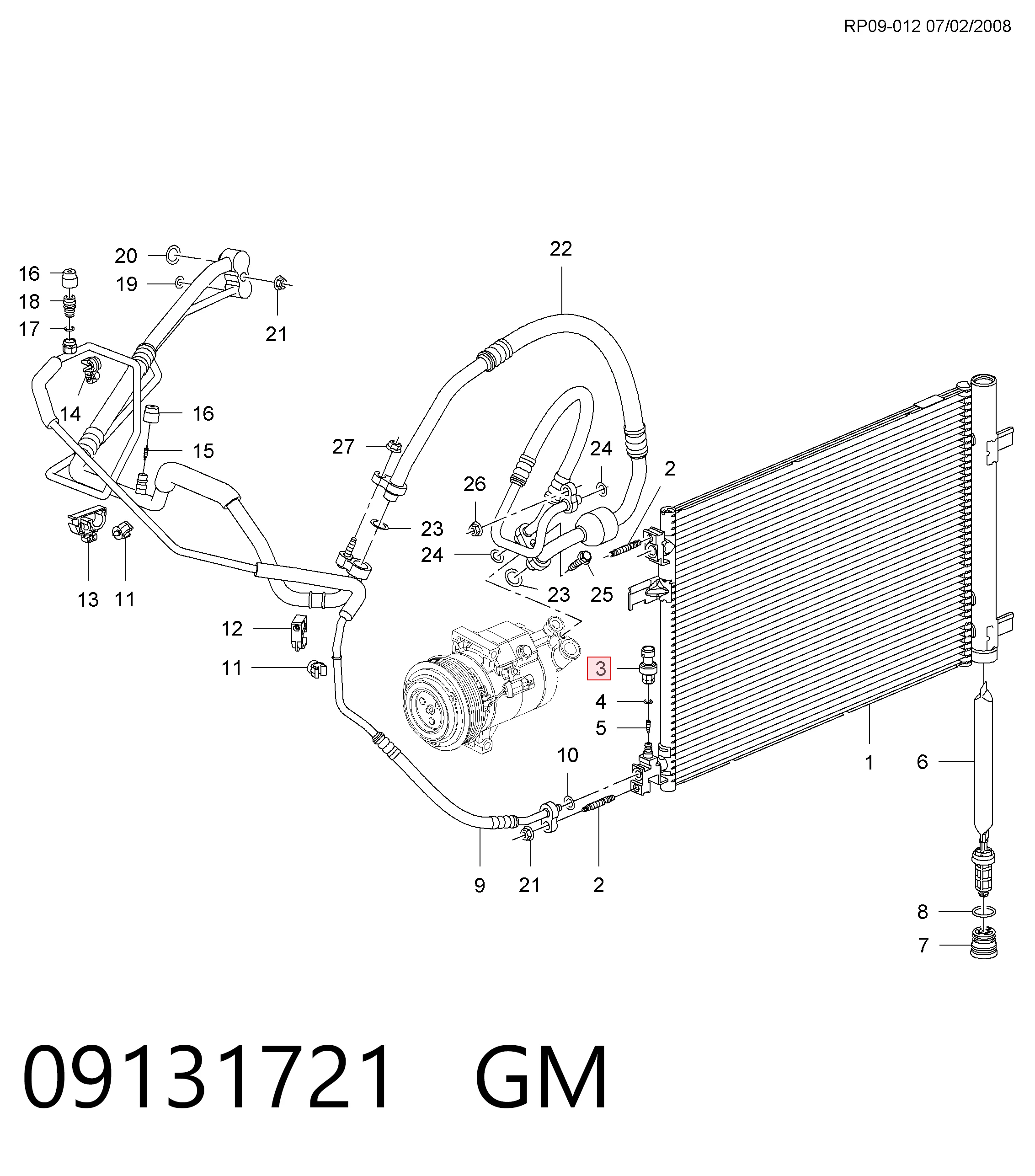 Sensor de pressão absoluta de aparelho de ar condicionado Opel Vectra preço, a partir de 45,97 USD