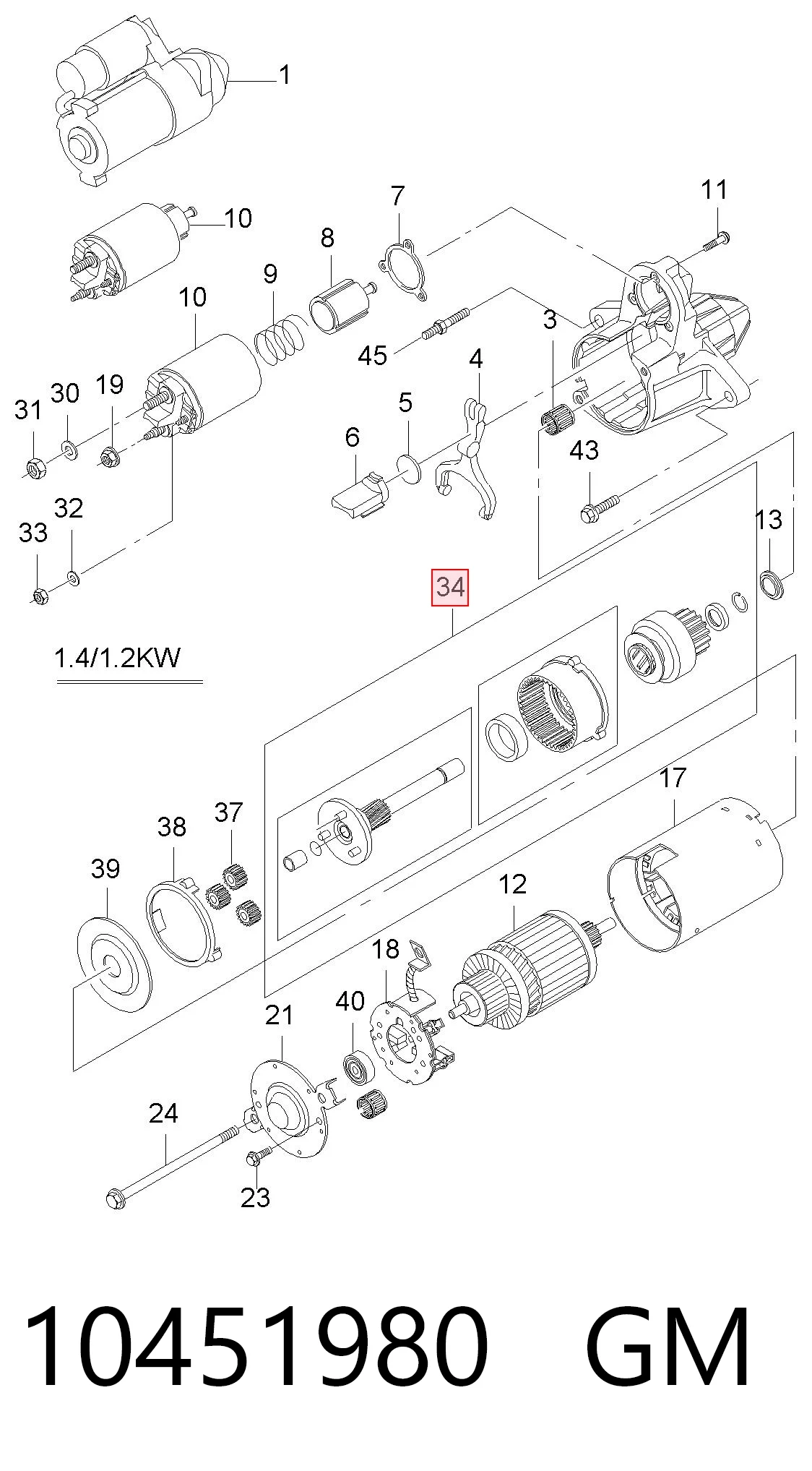 Compre EE5974R ElproM-Elhovo Roda-livre do motor de arranco