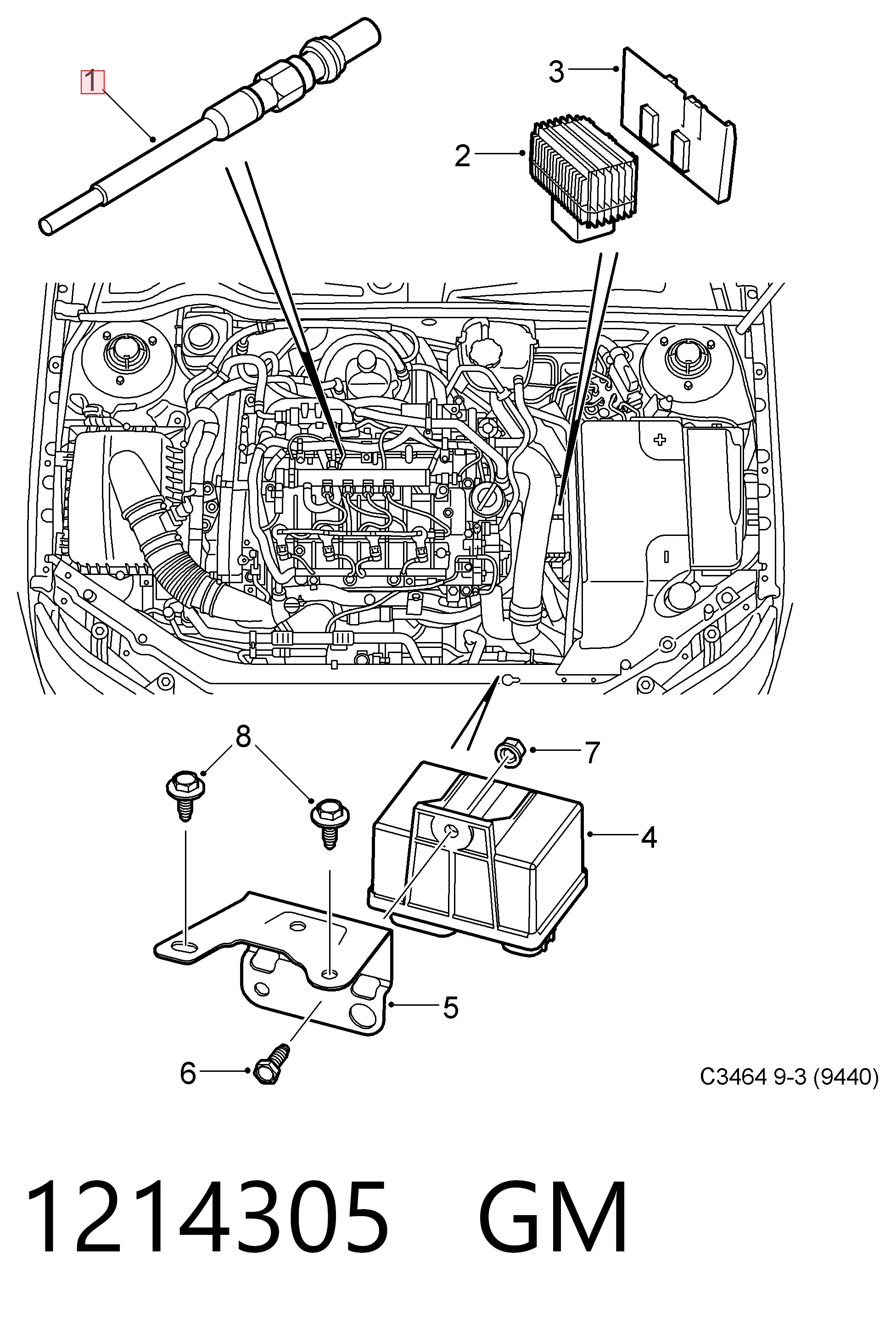 Vela de incandescência para Opel Astra G F07