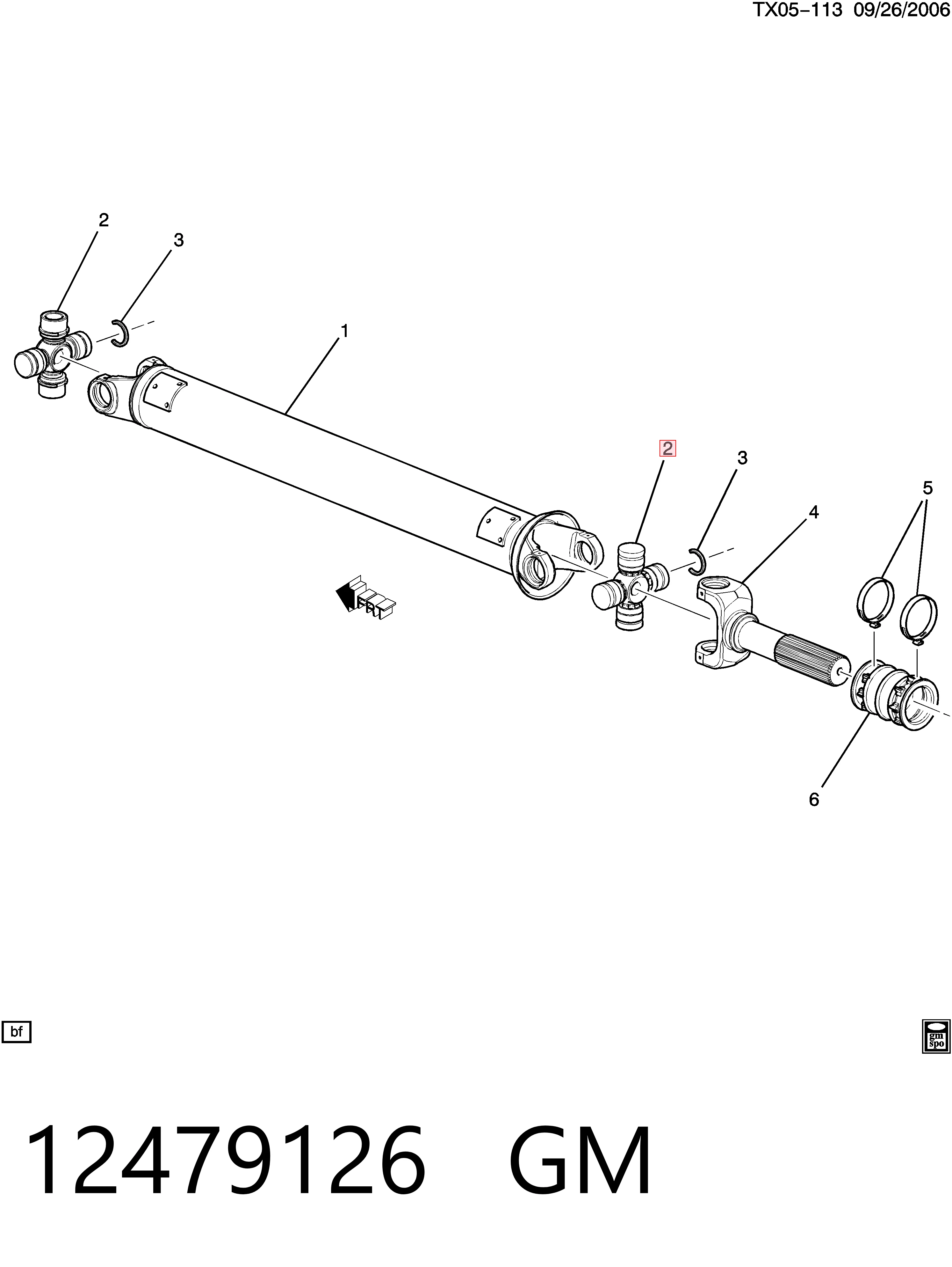 Cruzeta da junta universal traseira Chrysler 68003521AA