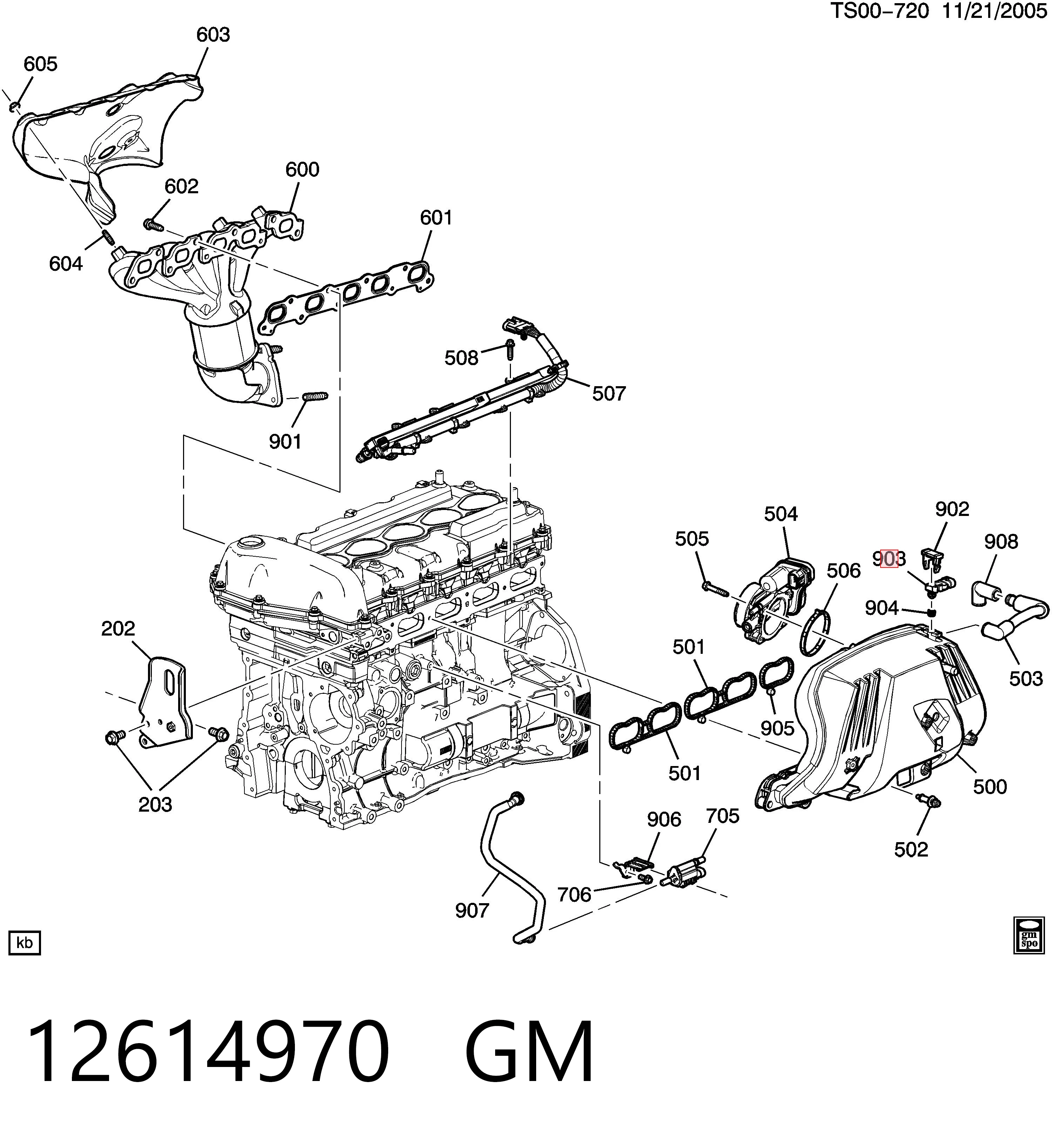 12614970 General Motors Sensor de pressão no coletor de admissão, MAP