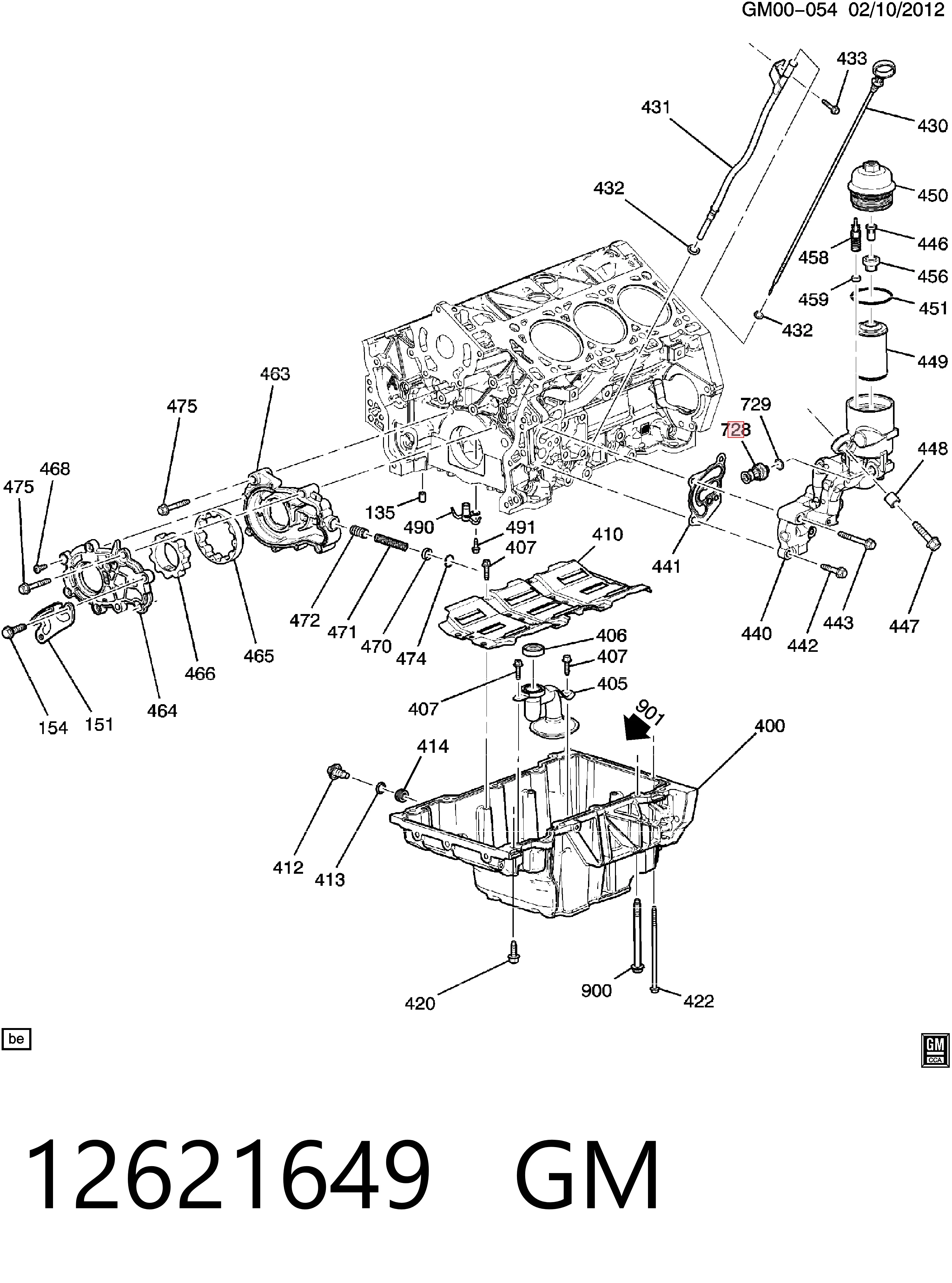 12621649 General Motors Sensor de pressão de óleo