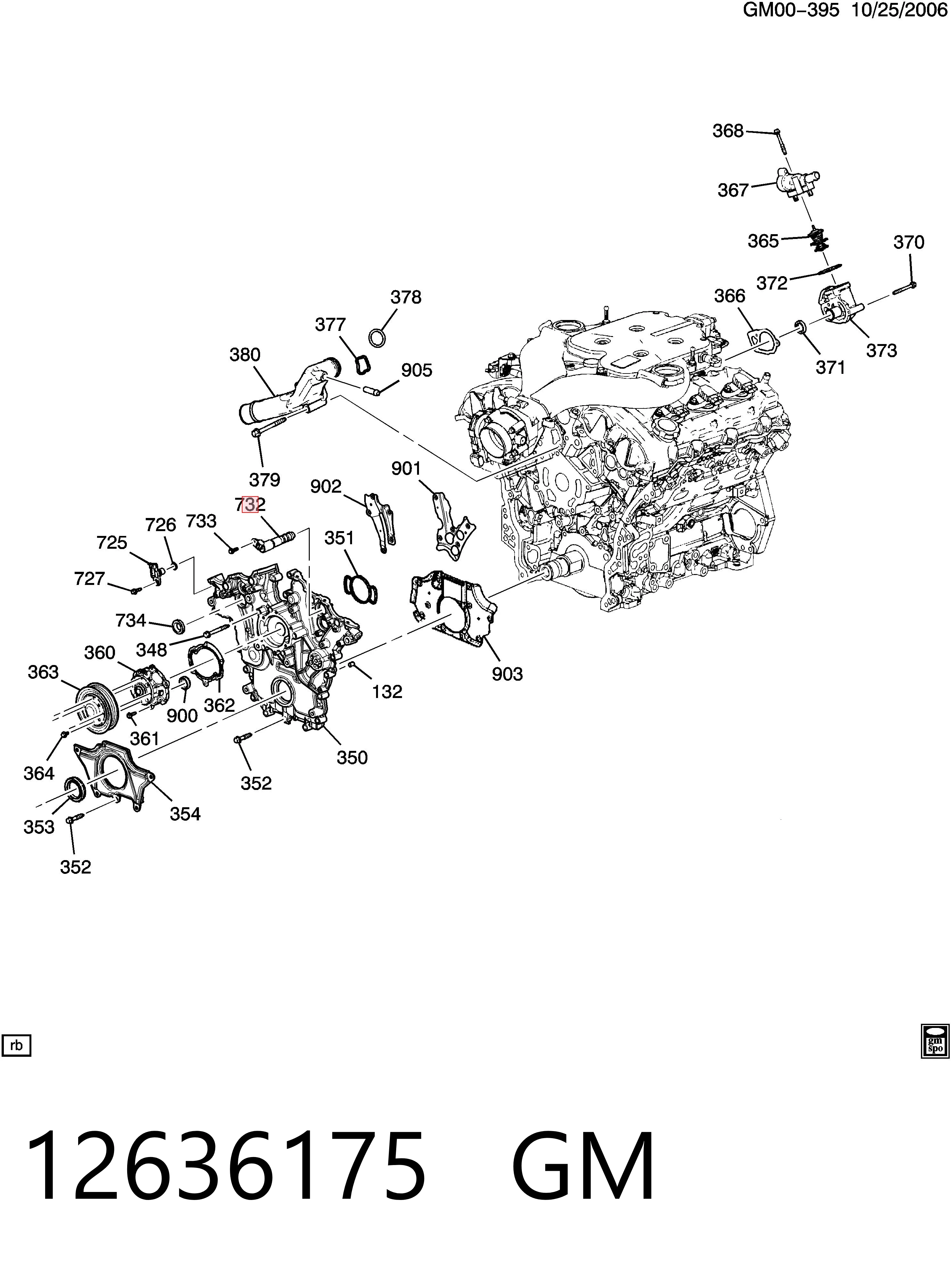 12636175 General Motors Válvula eletromagnética de posição (de fases) da árvore distribuidora