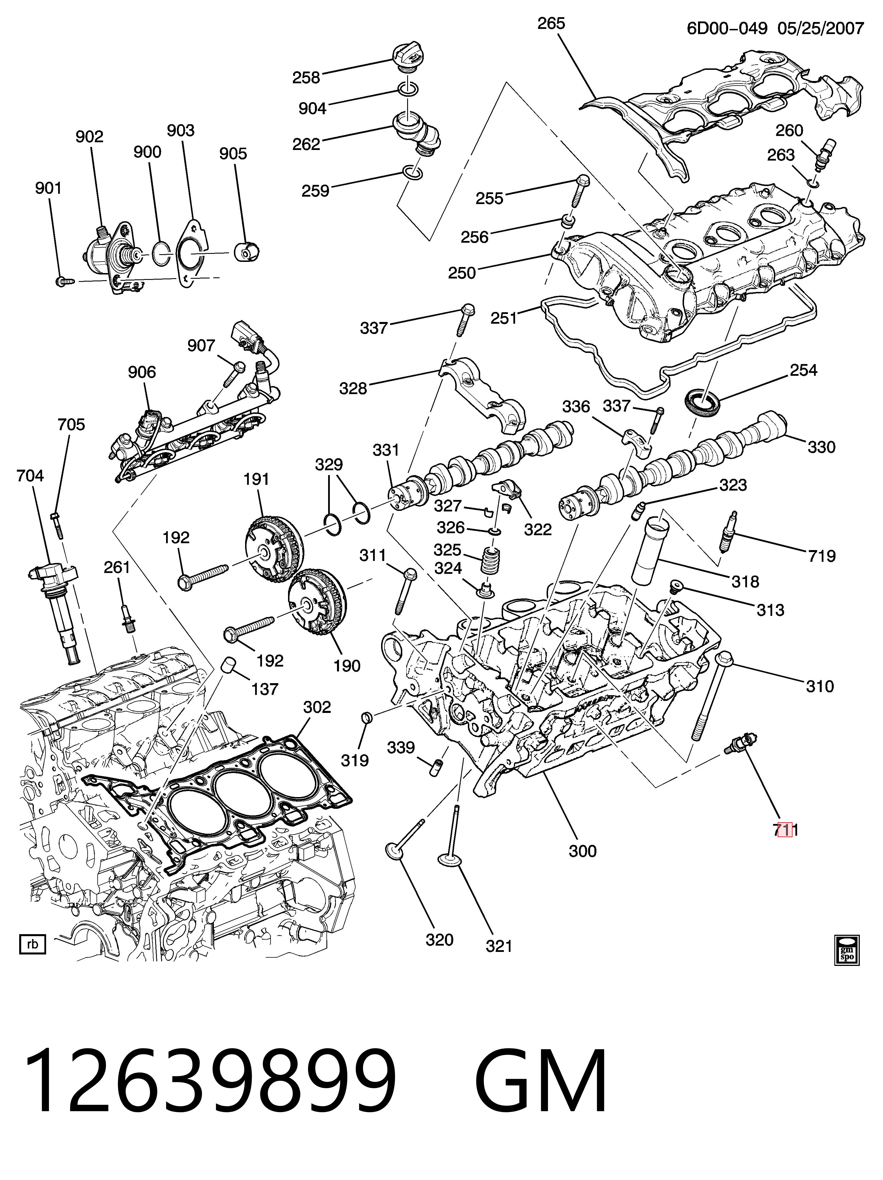 12639899 General Motors Sensor de temperatura do fluido de esfriamento