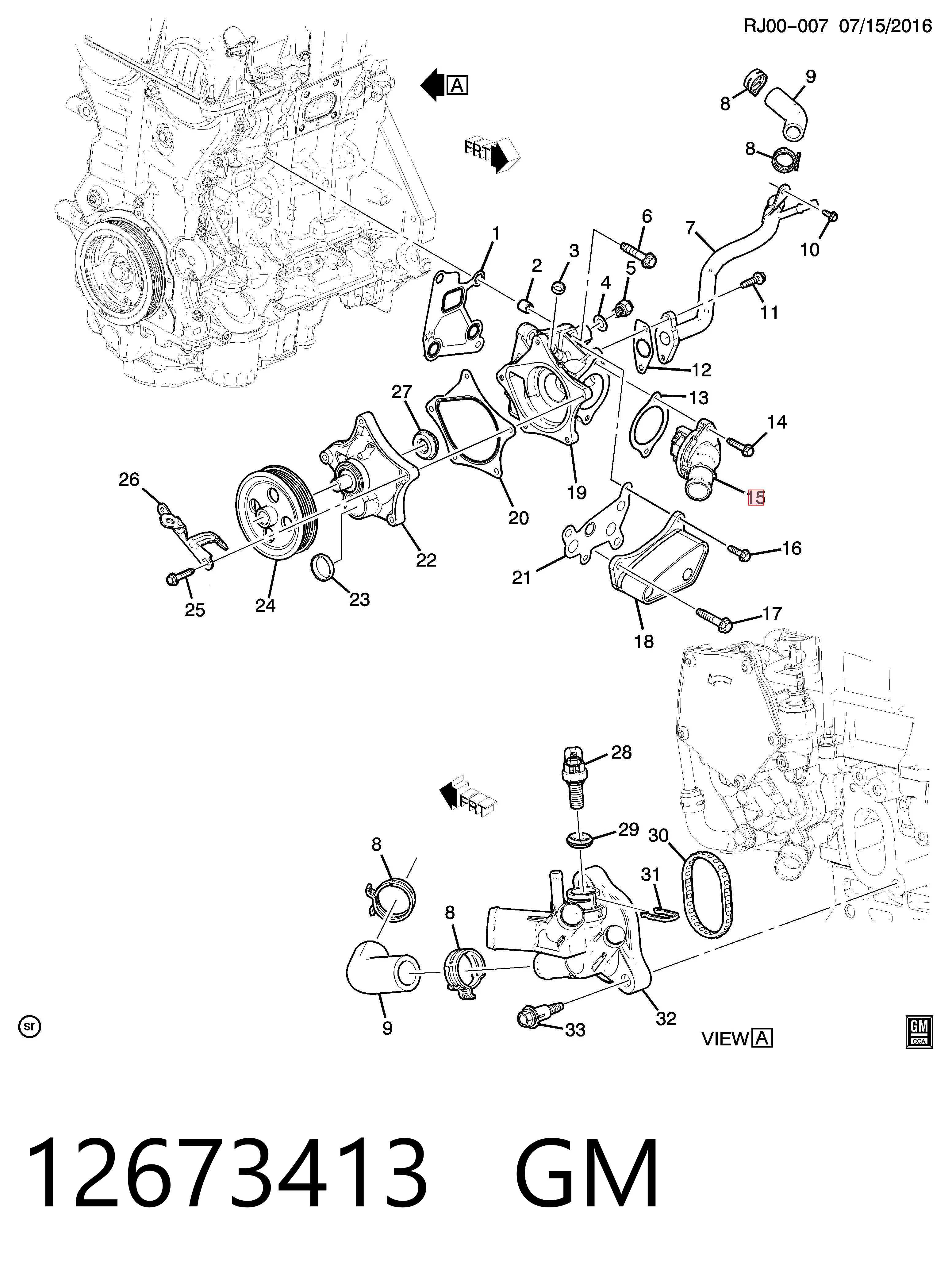 12673413 General Motors Termostato