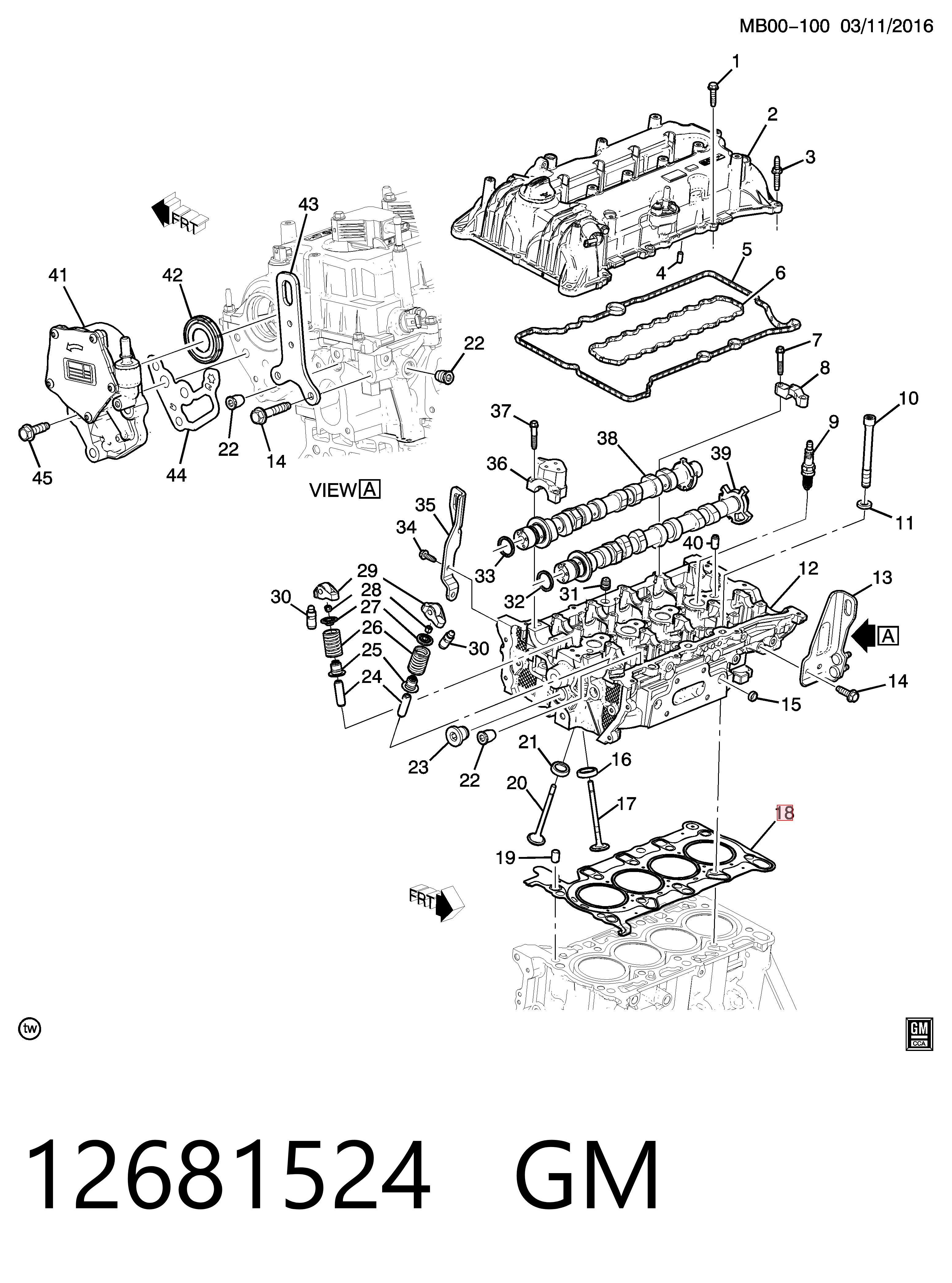 Vedante de cabeça de motor (CBC) Elring 259820 preço, a partir de 40,82 USD